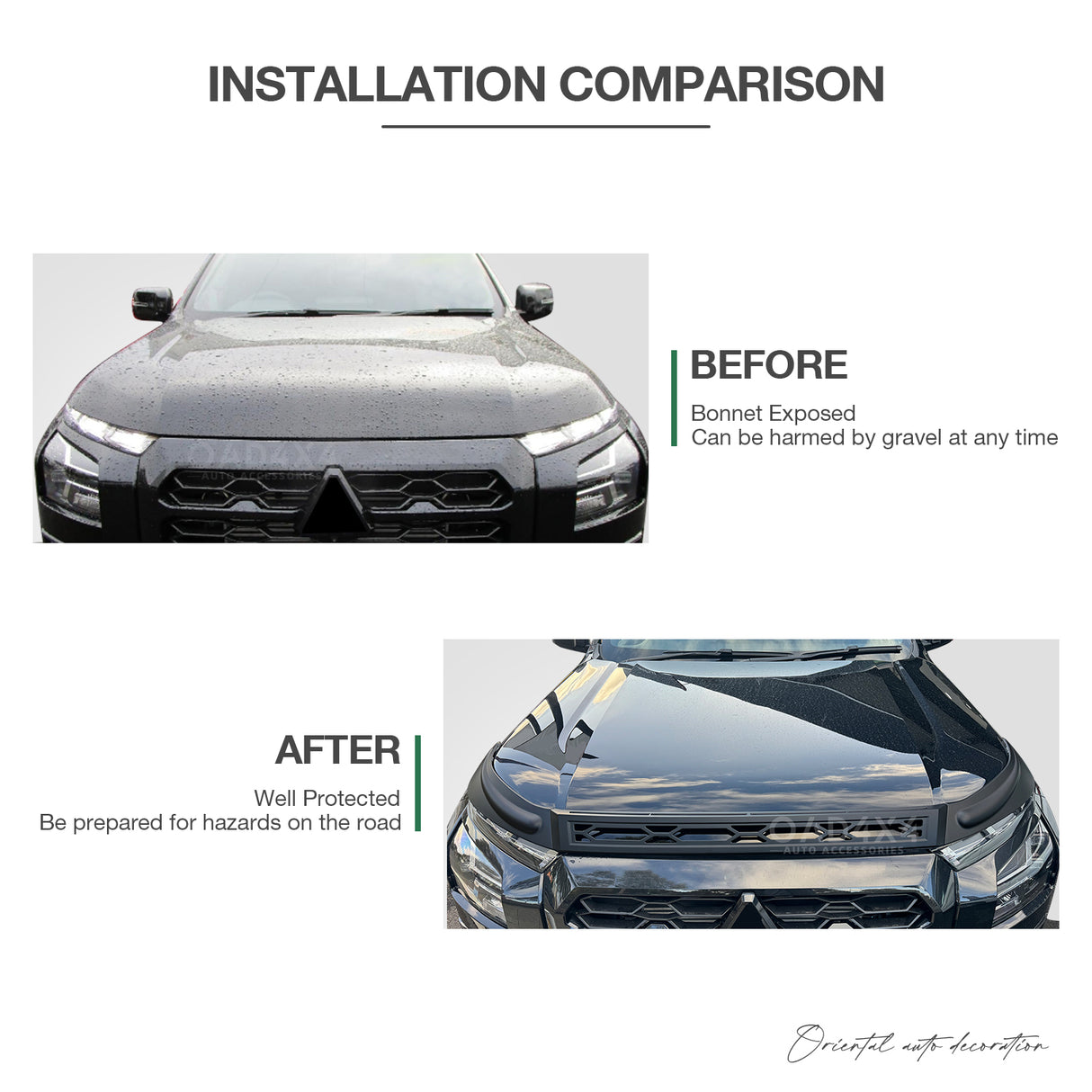 Bonnet Protector for Mitsubishi Triton 2024-Onwards