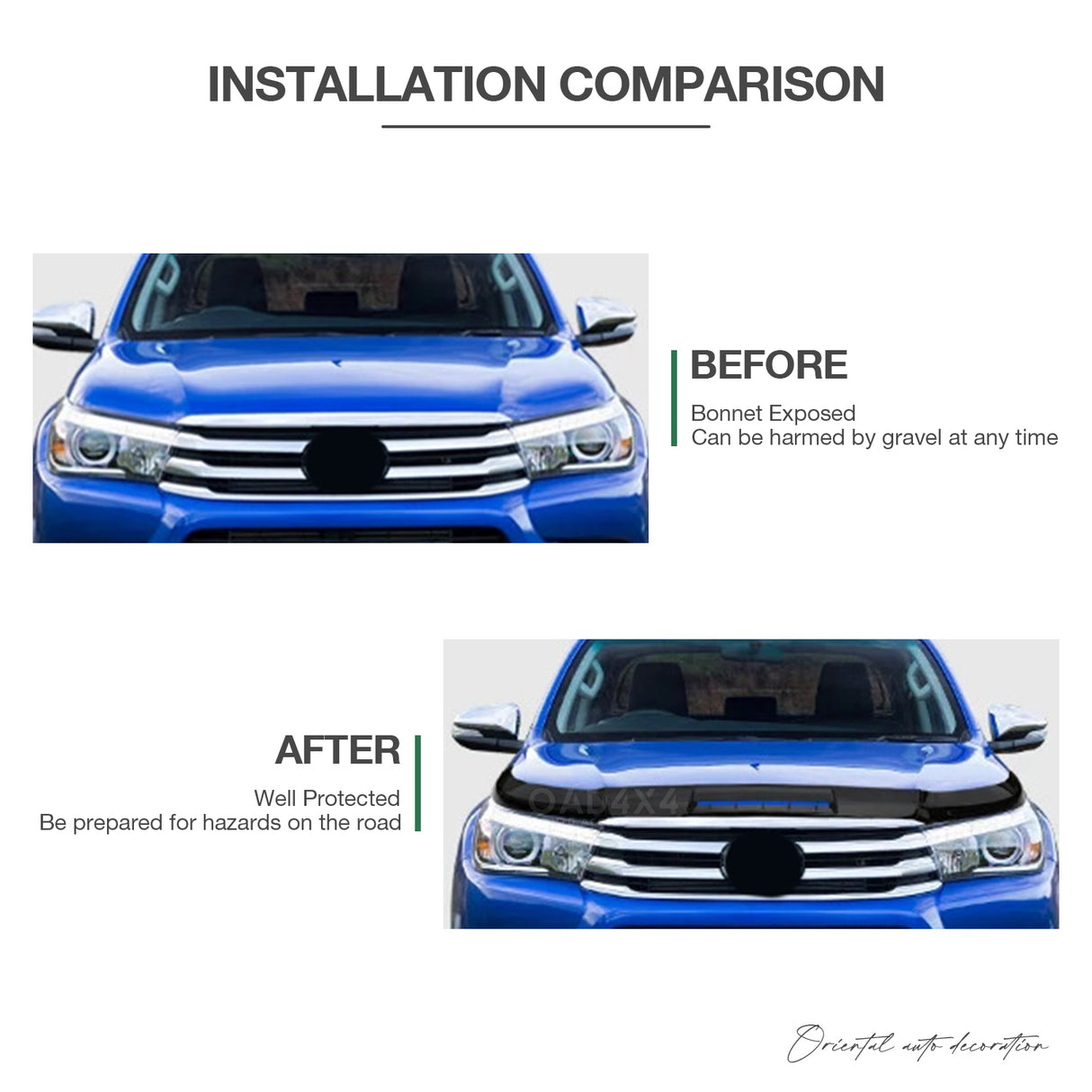 Bonnet Protector for Toyota Hilux 2015-2020