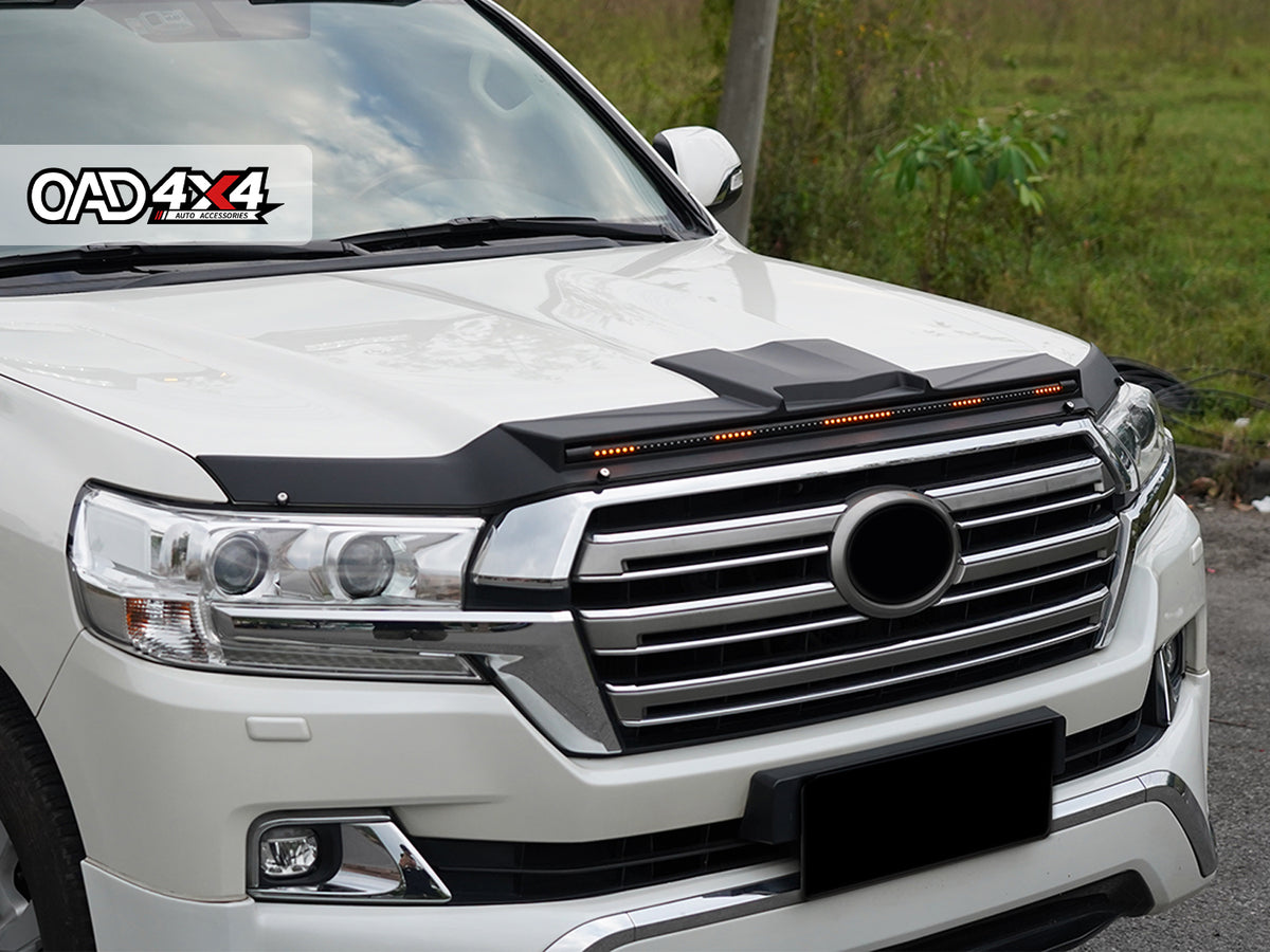 Bonnet Protector with LED Lights for Toyota LandCruiser 200 Series 2016-2021