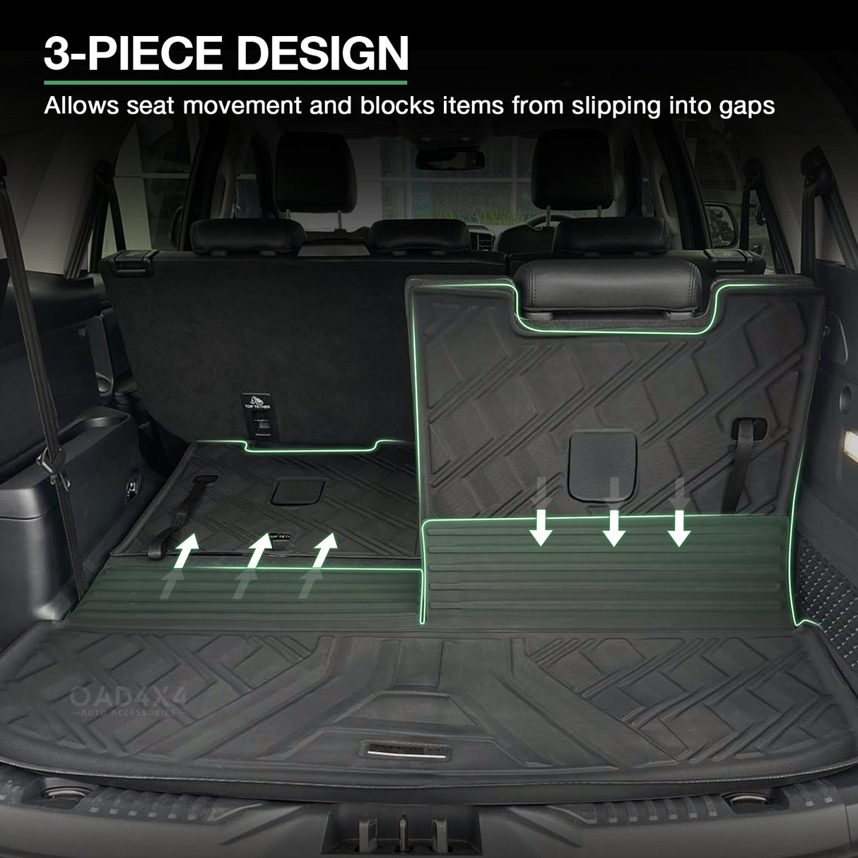 Boot Liner for Ford Everest Next-Gen 7 Seats 2022-Onwards