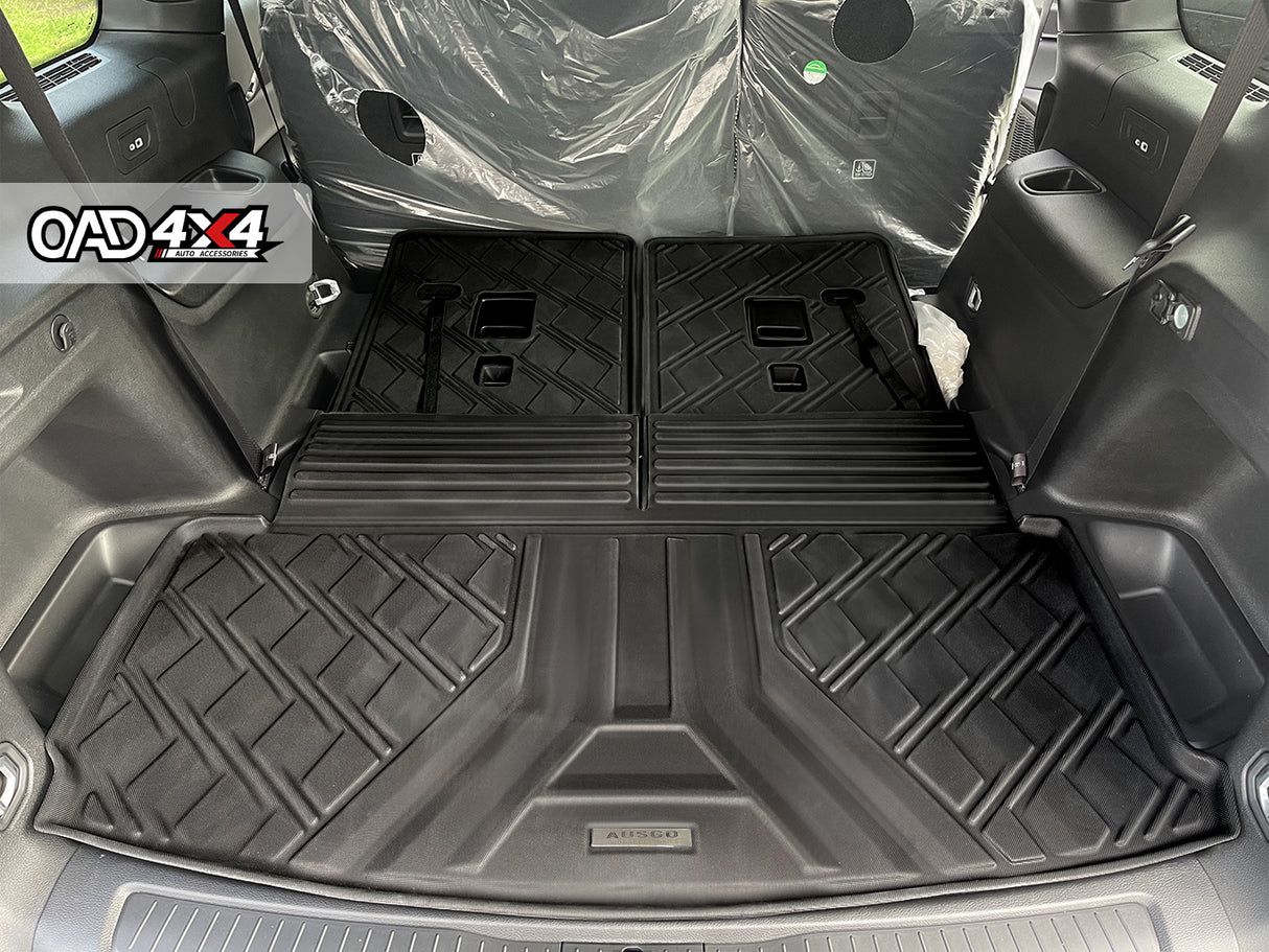 5D TPE Car Floor Mats for Jeep Grand Cherokee L WL Series 7 Seats 2021-Onwards