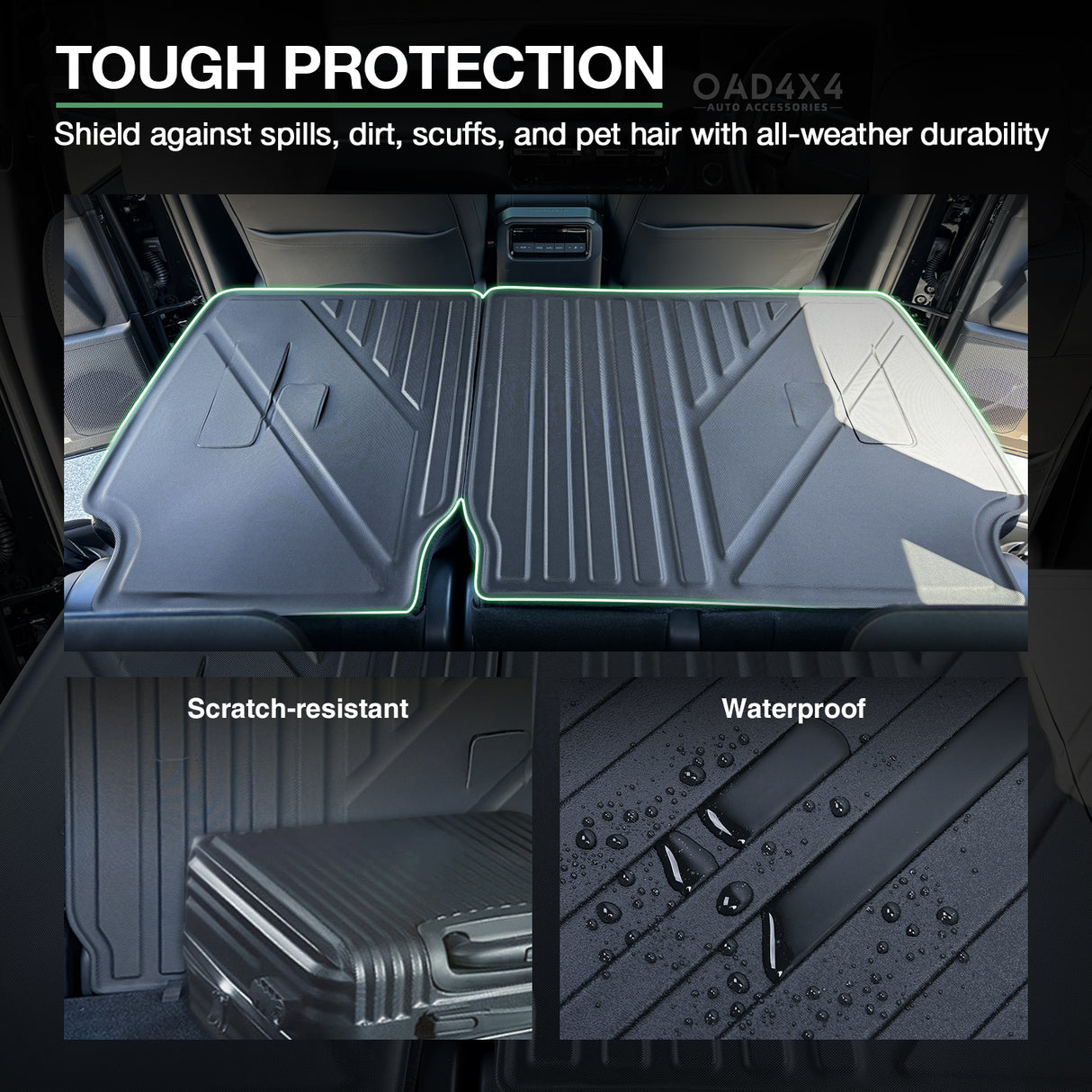 Boot Liner Kick Mat for Toyota Land Cruiser Prado 250 LC250 2024-Onwards