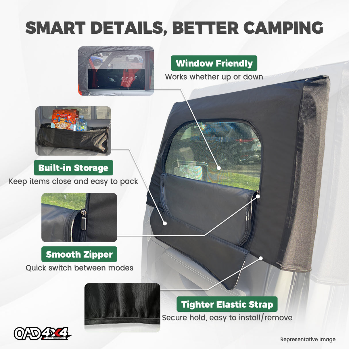 Car Window Sox Sun Shade for Jeep Wrangler JL Series 2018-Onwards