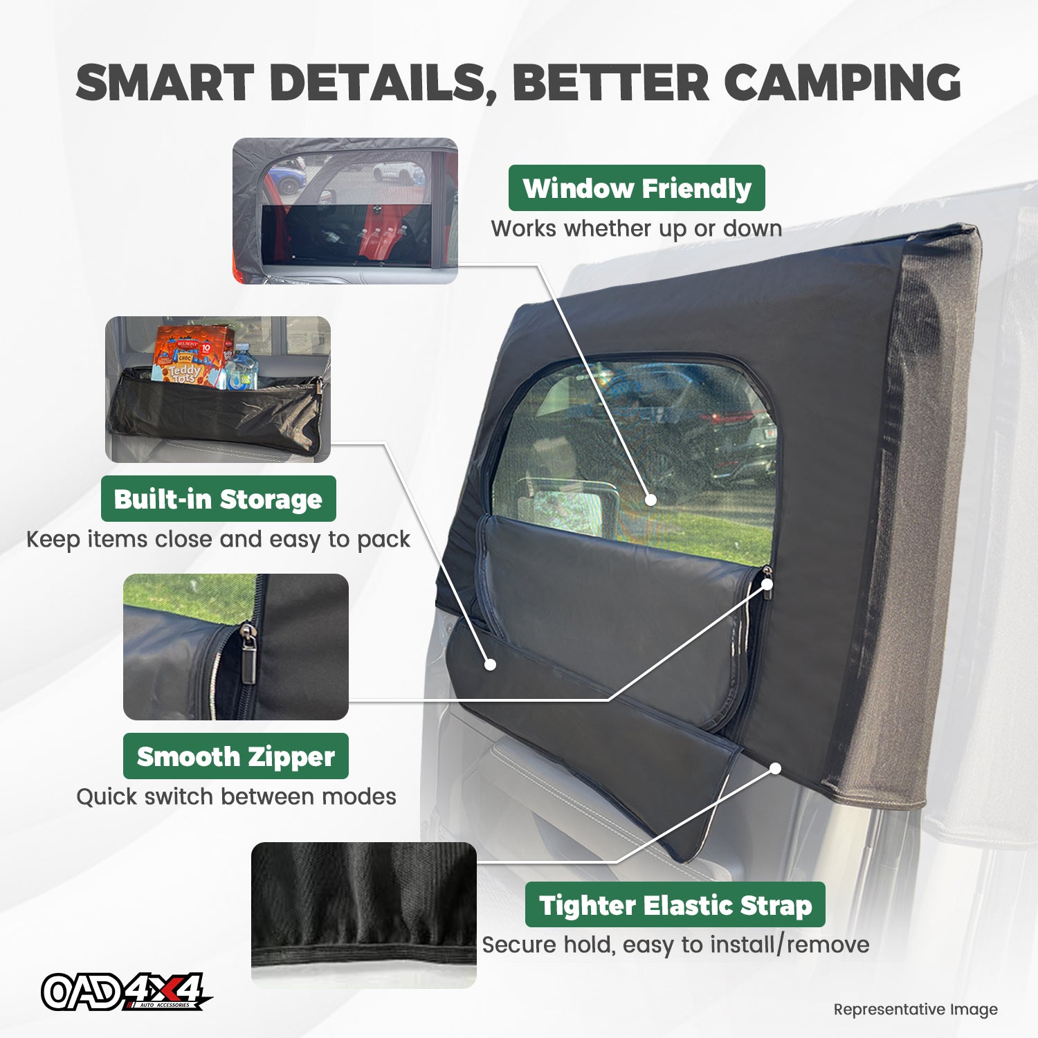 Car Window Sox Sun Shade for Jeep Wrangler JL Series 2018-Onwards