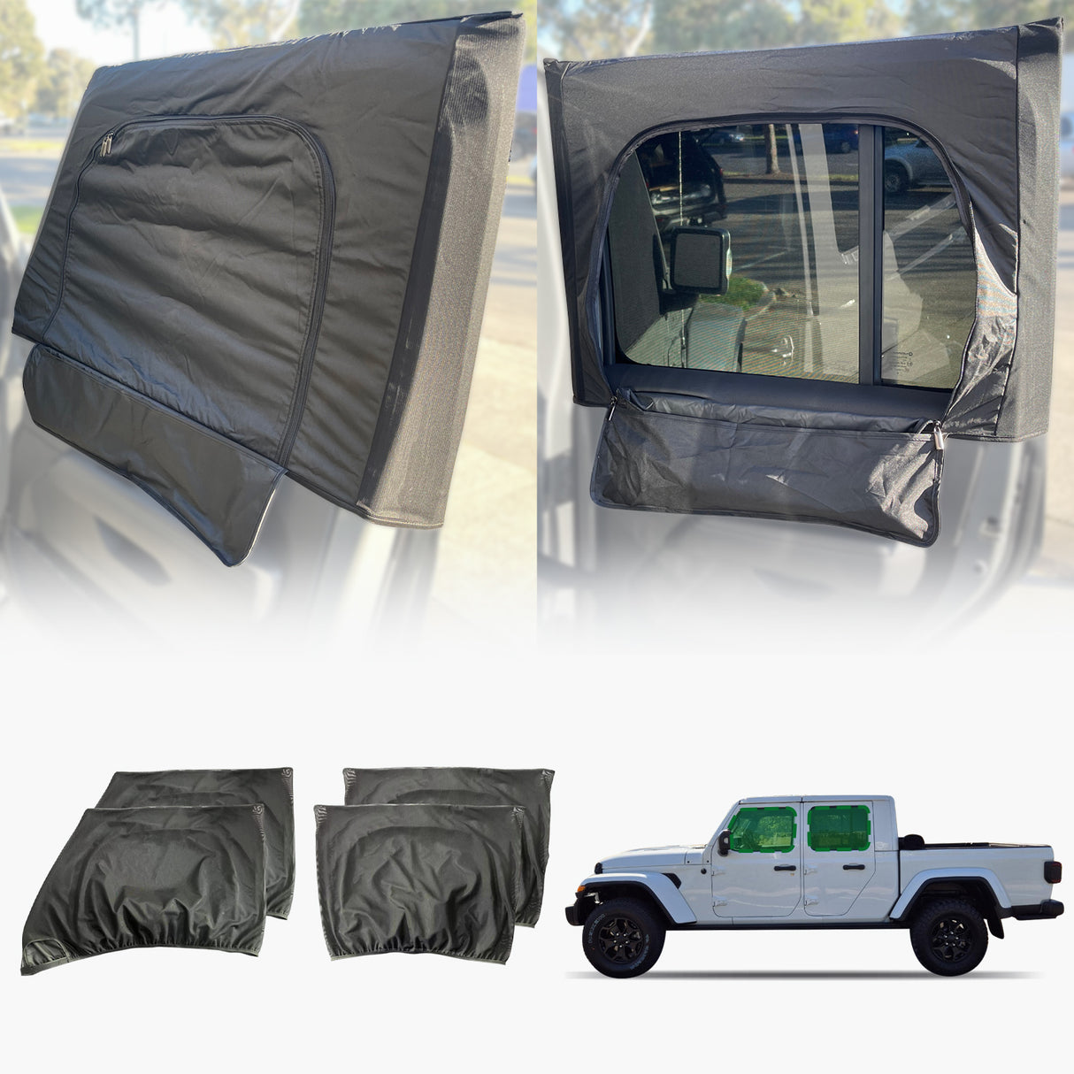 Car Window Sox Sun Shade for Jeep Gladiator 2020-Onwards