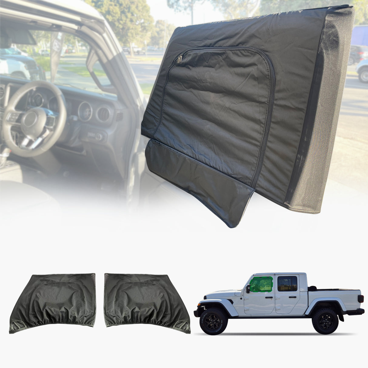 Car Window Sox Sun Shade for Jeep Gladiator 2020-Onwards