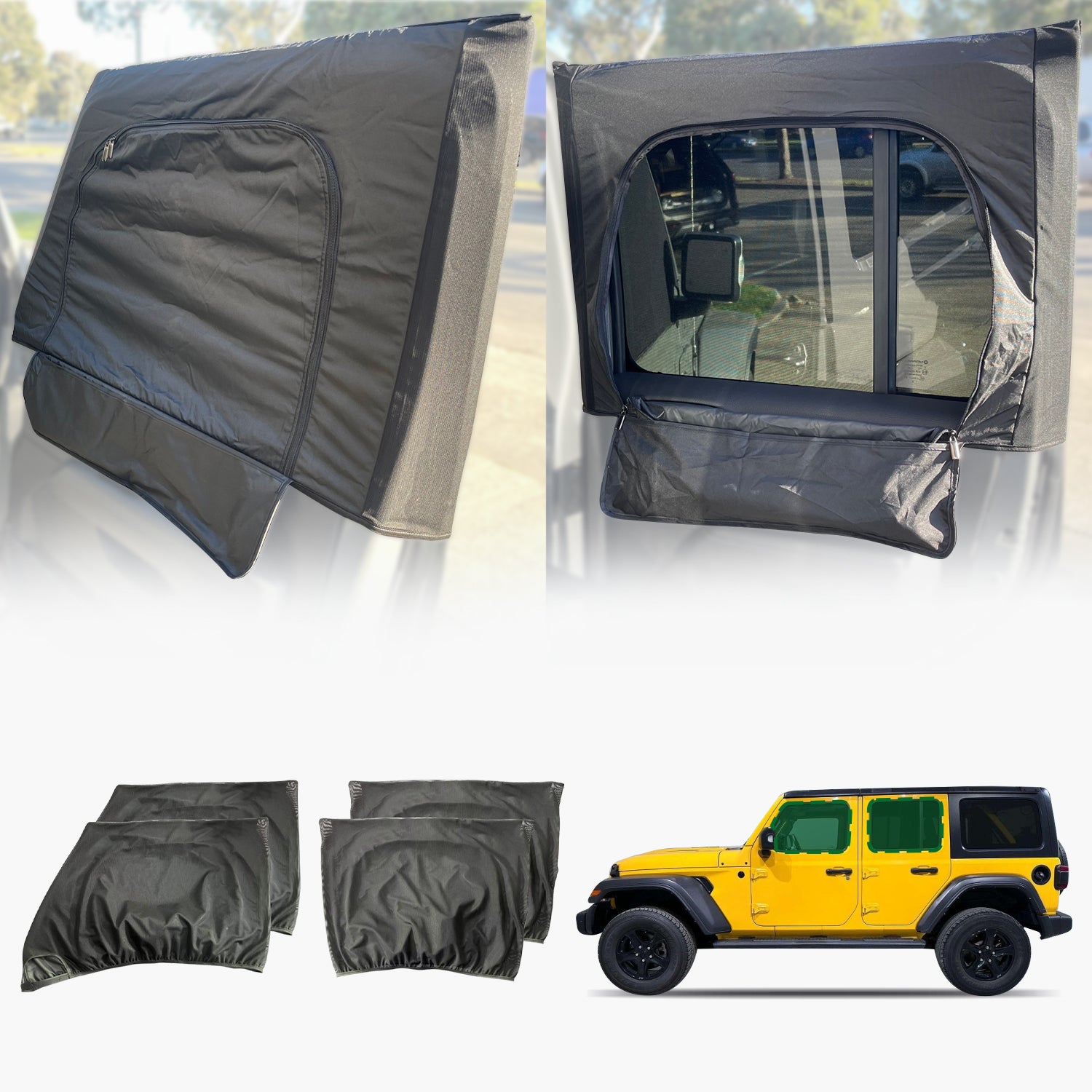 Car Window Sox Sun Shade for Jeep Wrangler JL Series 2018-Onwards