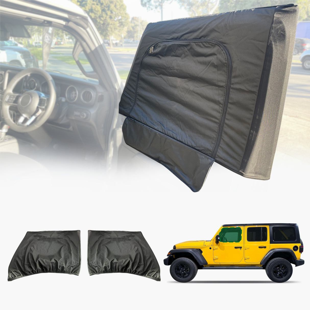 Car Window Sox Sun Shade for Jeep Wrangler JL Series 2018-Onwards