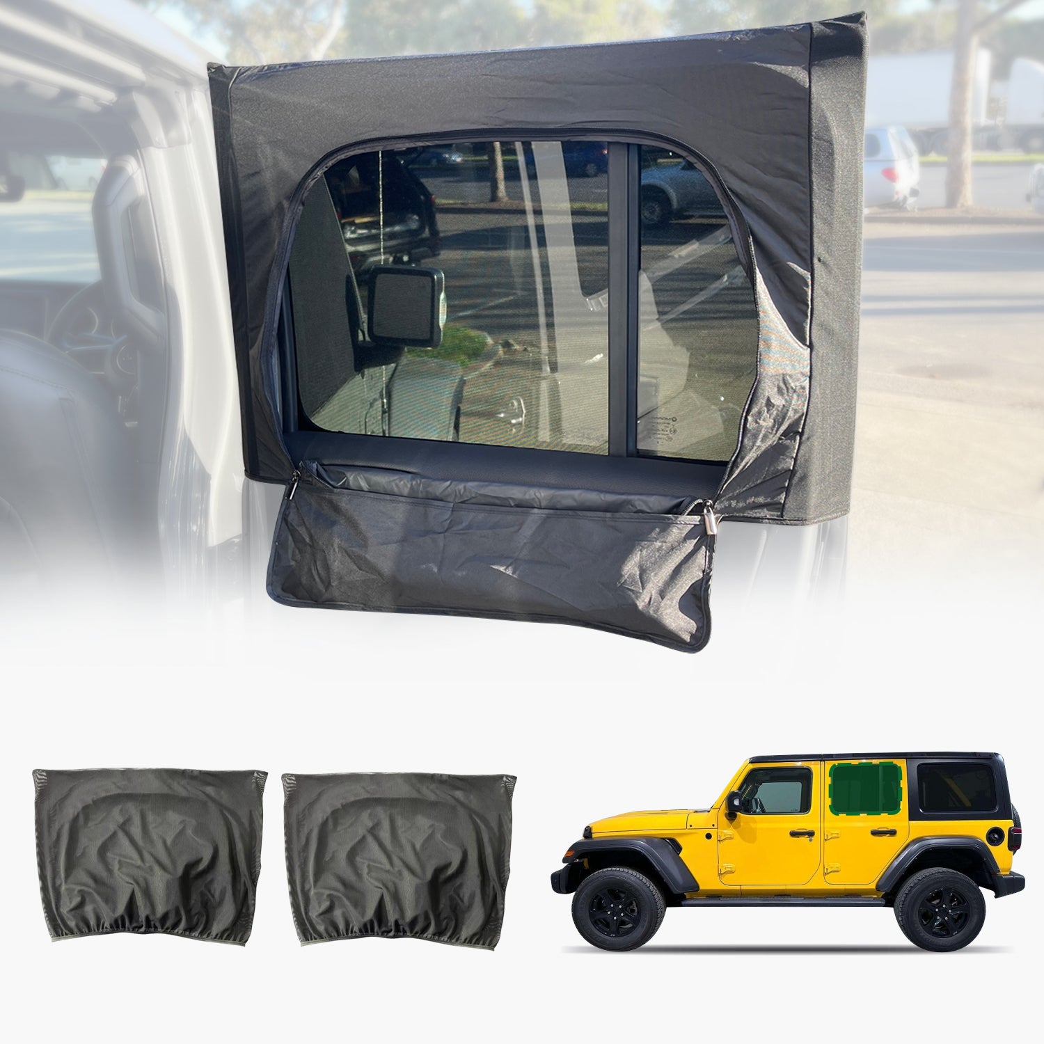 Car Window Sox Sun Shade for Jeep Wrangler JL Series 2018-Onwards
