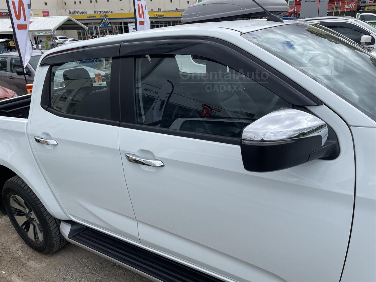 Bonnet Protector & Injection Weathershields for ISUZU DMAX D-MAX Dual Cab 2020-Onwards