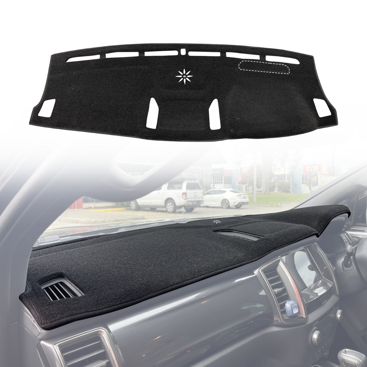 Car Dash Mat for Ford Ranger Wildtrack / Raptor 2015-2022