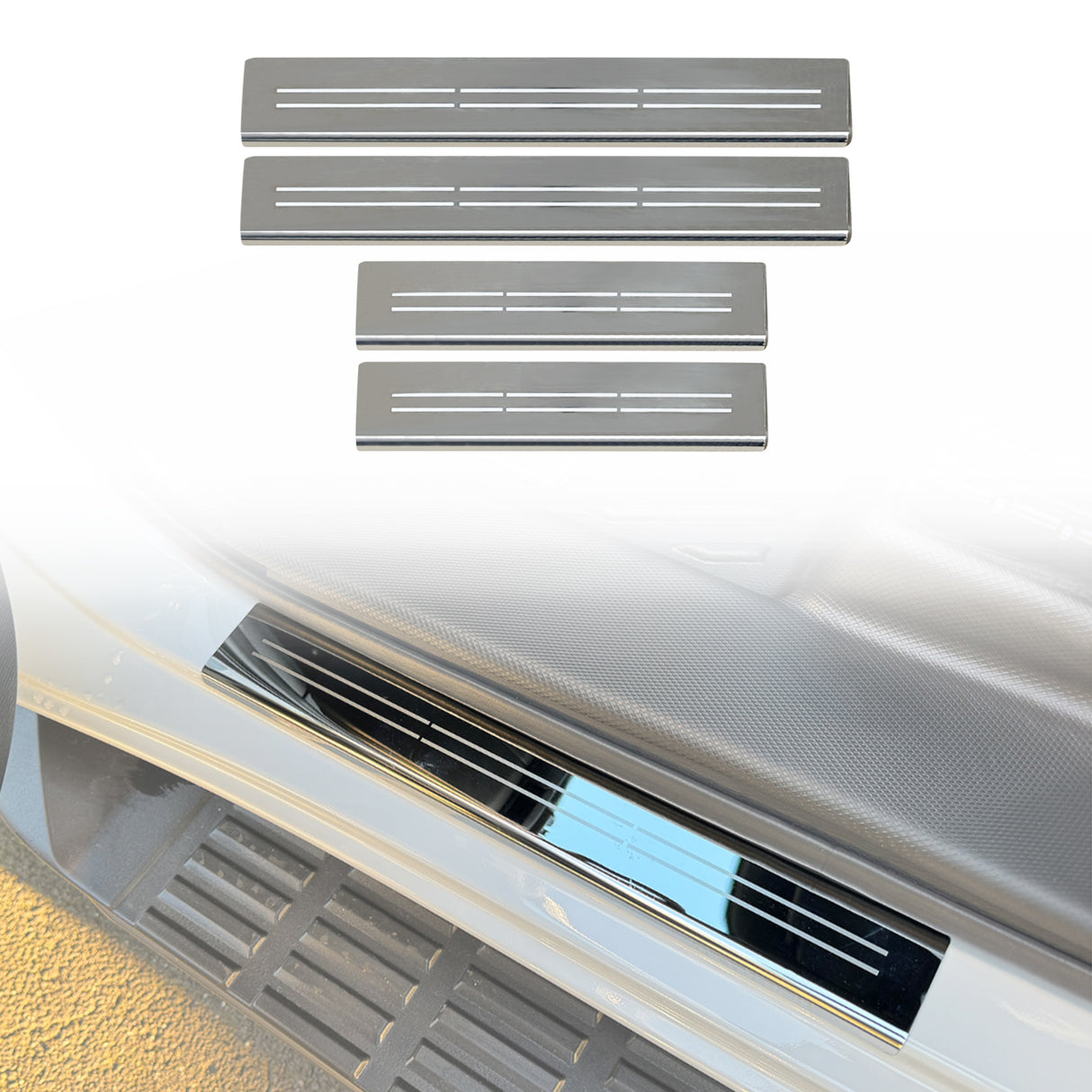 Stainless Door Sill Protector for Nissan Navara D27 Dual Cab 2026-Onwards