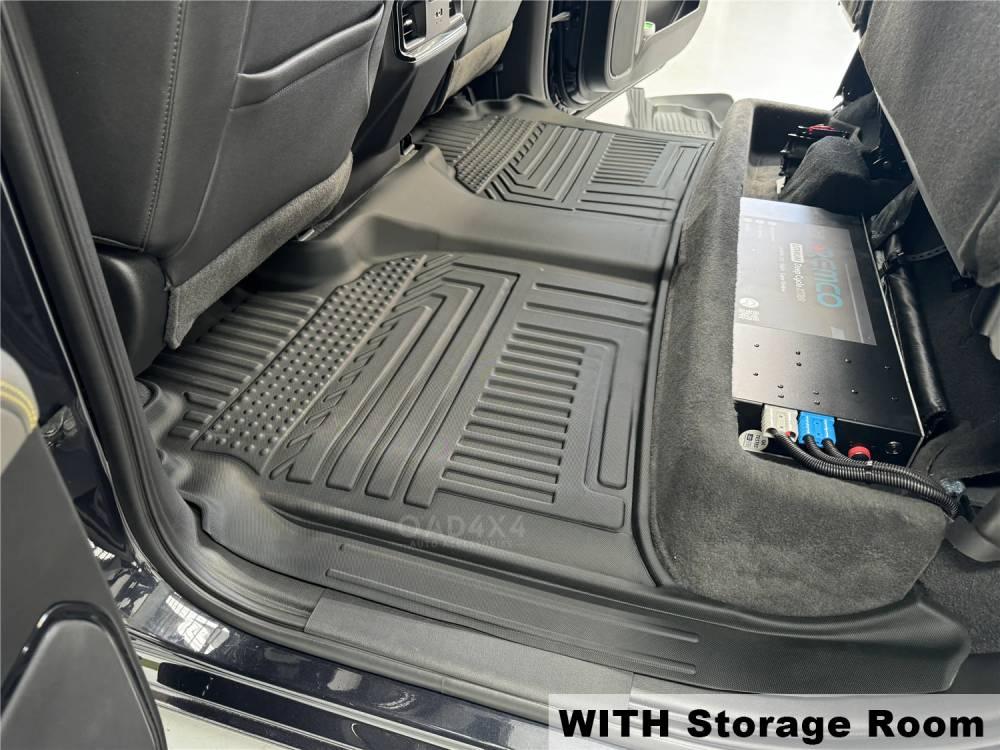 5D TPE Car Floor Mats for Chevrolet Silverado 1500 T1 Series 2020-Onwards