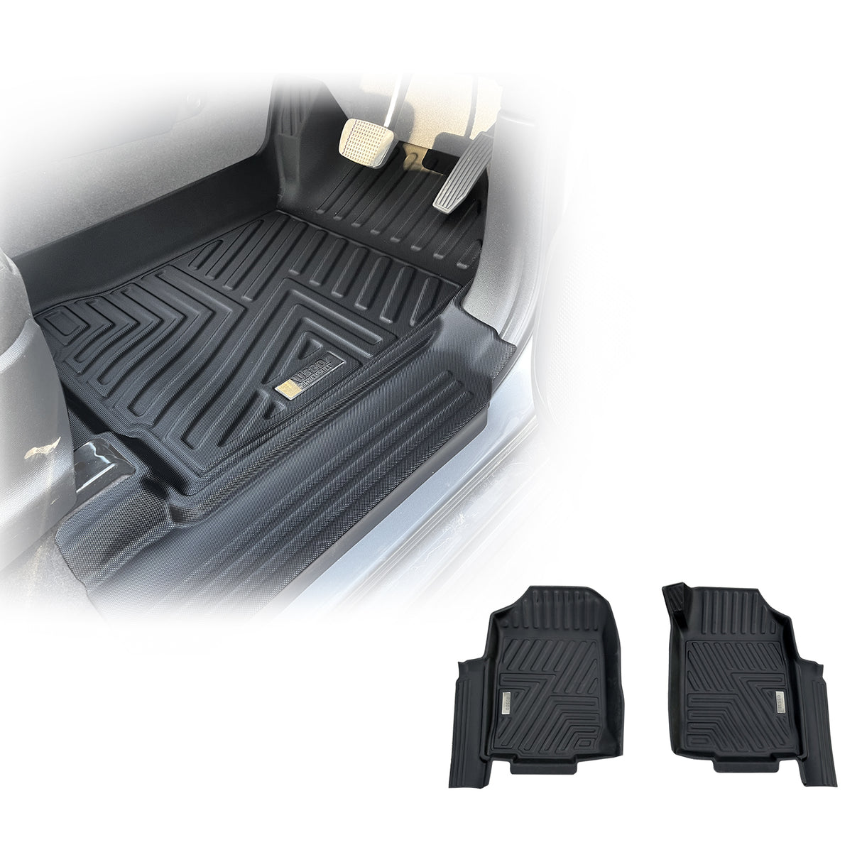 5D TPE Car Floor Mats for ISUZU D-MAX Single/Extra Cab 2012-2020