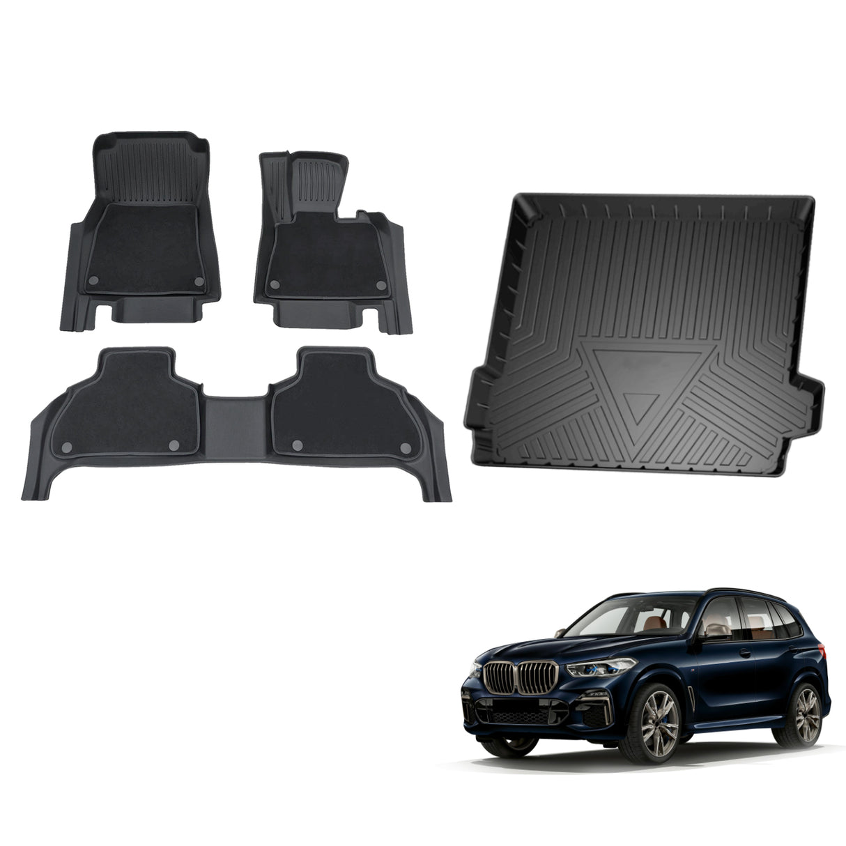 5D Double-Layer Car Floor Mats for BMW X5 G05 2018-Onwards