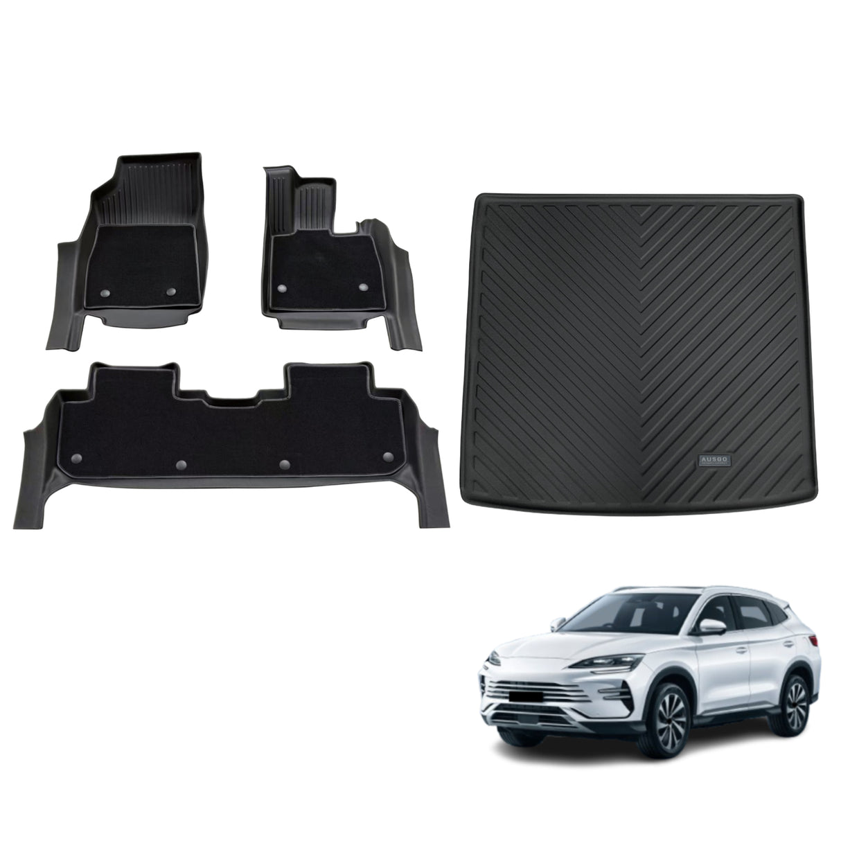 5D Double-Layer Car Floor Mats for BYD Sealion 6 2024-Onwards
