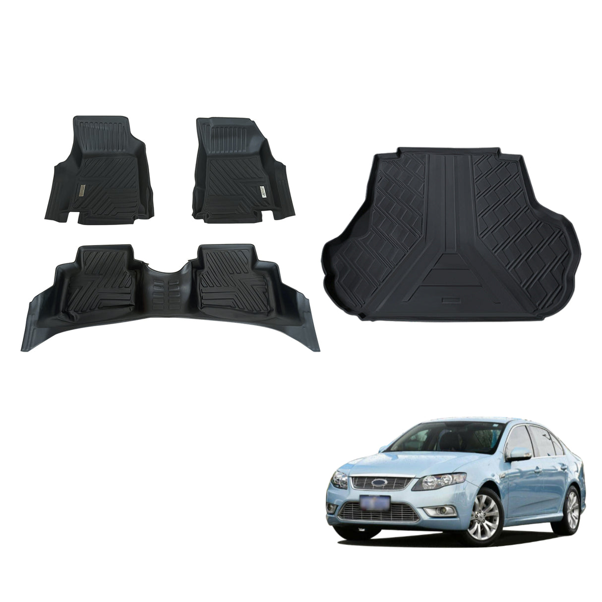 5D Car Floor Mats & Cargo Mat for Ford Falcon FG 2008-2014