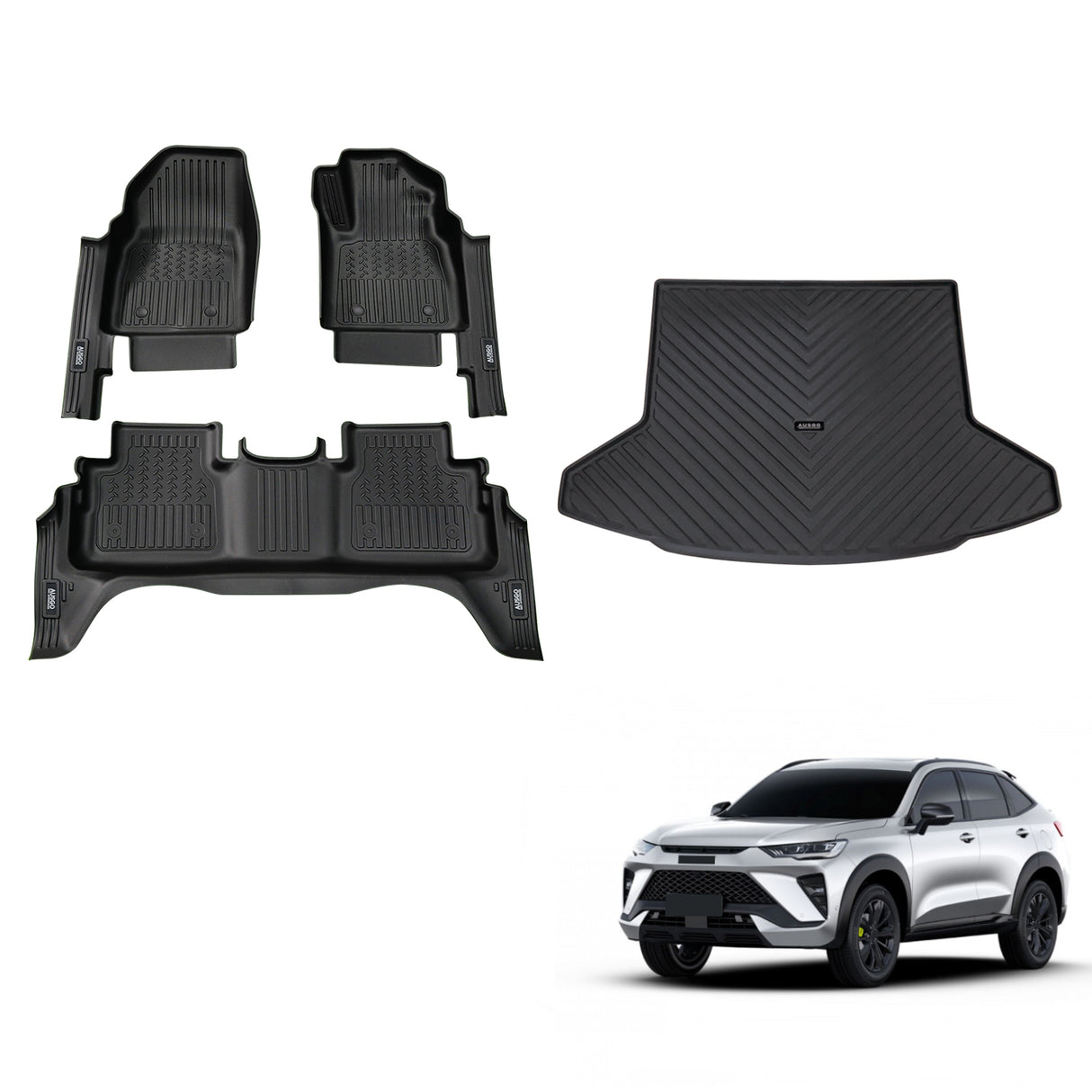 7D TPE Car Floor Mats for Haval H6GT B03 Series 2022-Onwards
