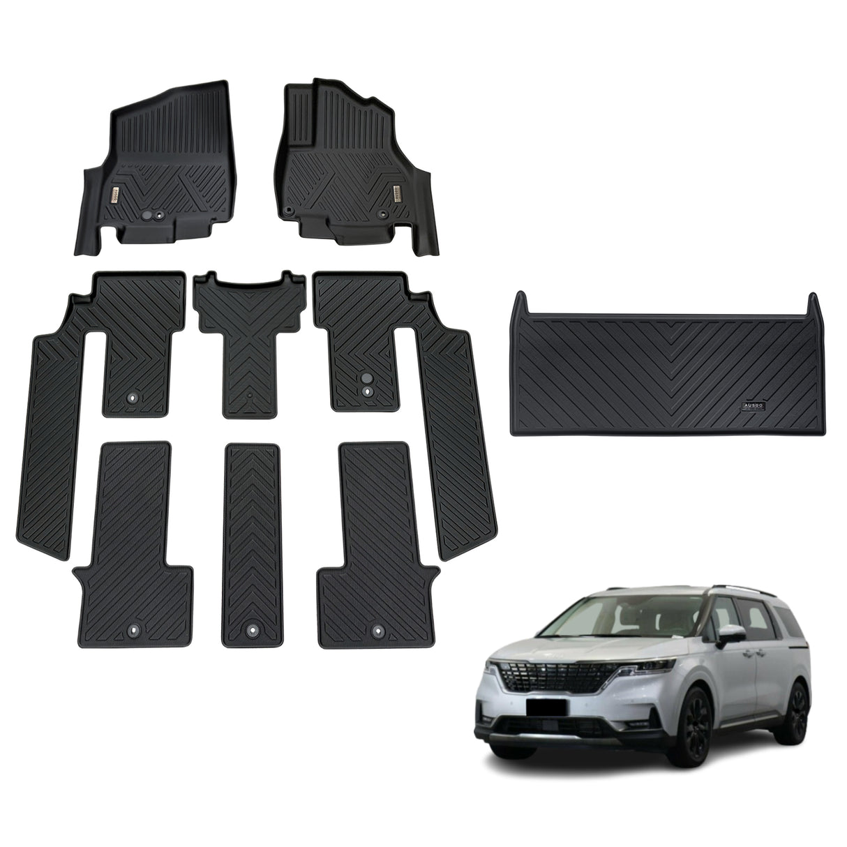 Pre-order 5D TPE Car Floor Mats for KIA Carnival KA4 Series 2020-Onwards