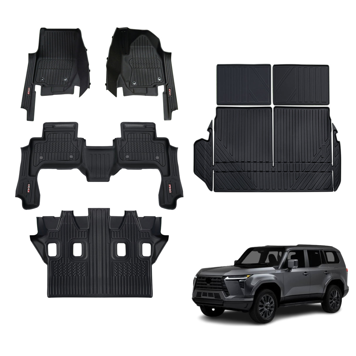 Injection 7D Car Floor Mats for Lexus GX550 2024-Onwards