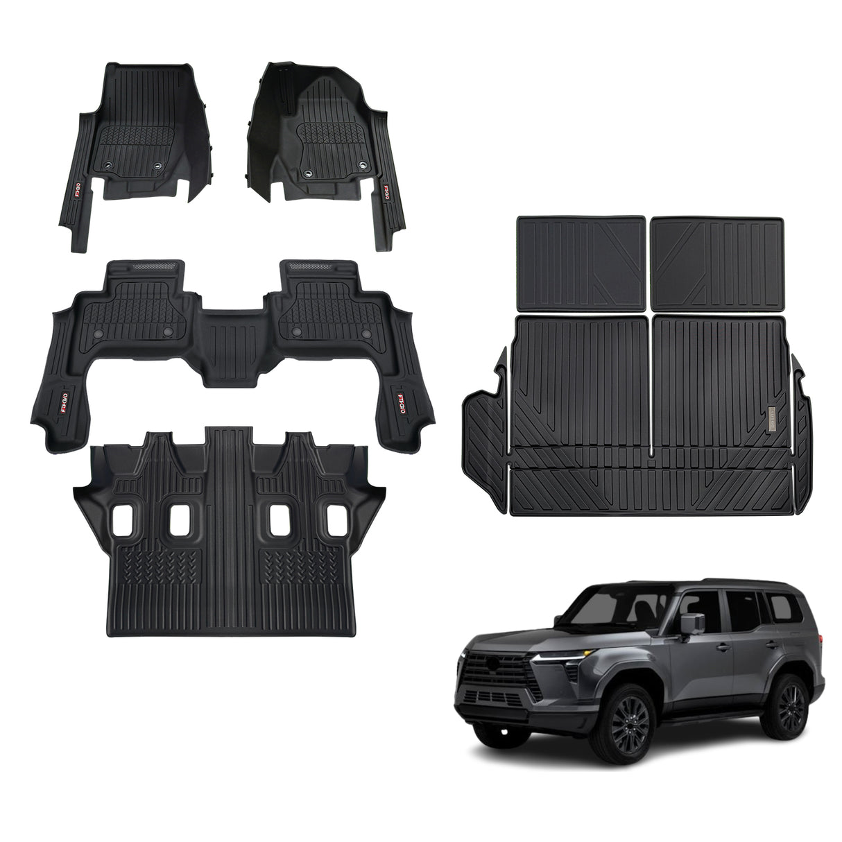 Injection 7D Car Floor Mats for Lexus GX550 2024-Onwards