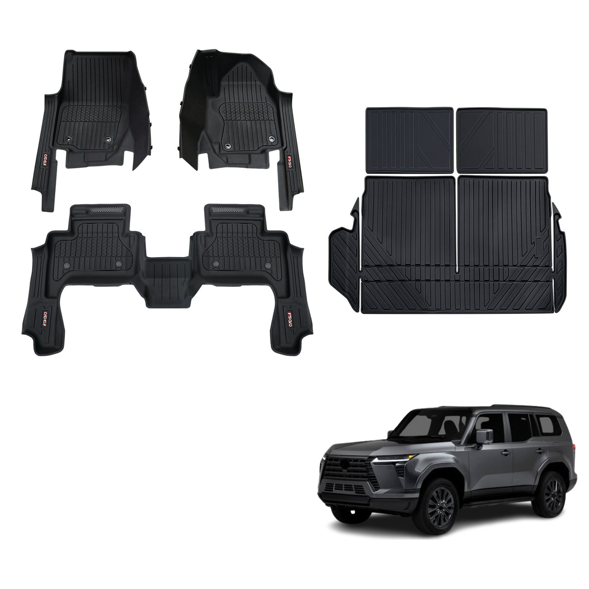 Injection 7D Car Floor Mats for Lexus GX550 2024-Onwards