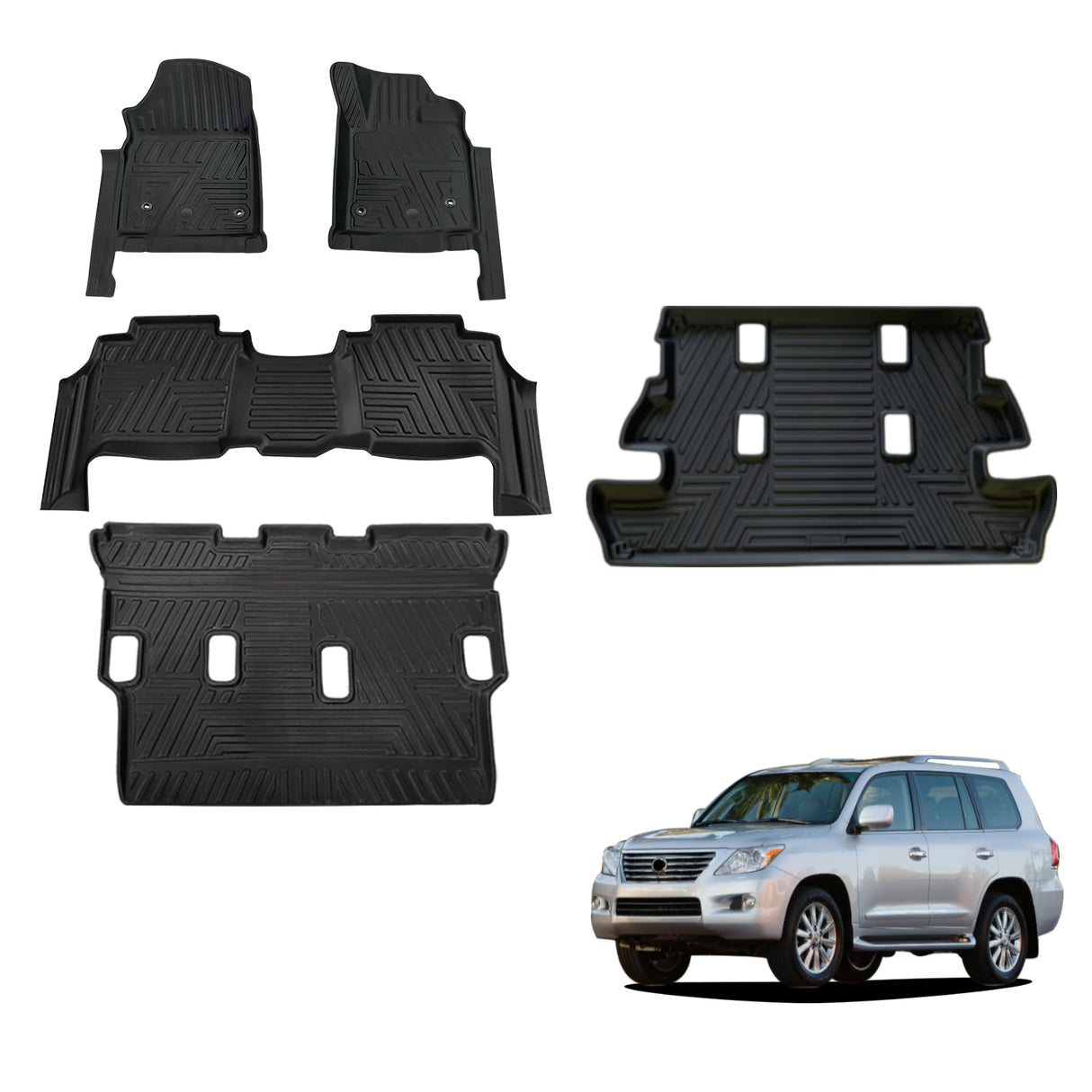 5D TPE Car Floor Mats for Lexus LX570 2008-2012