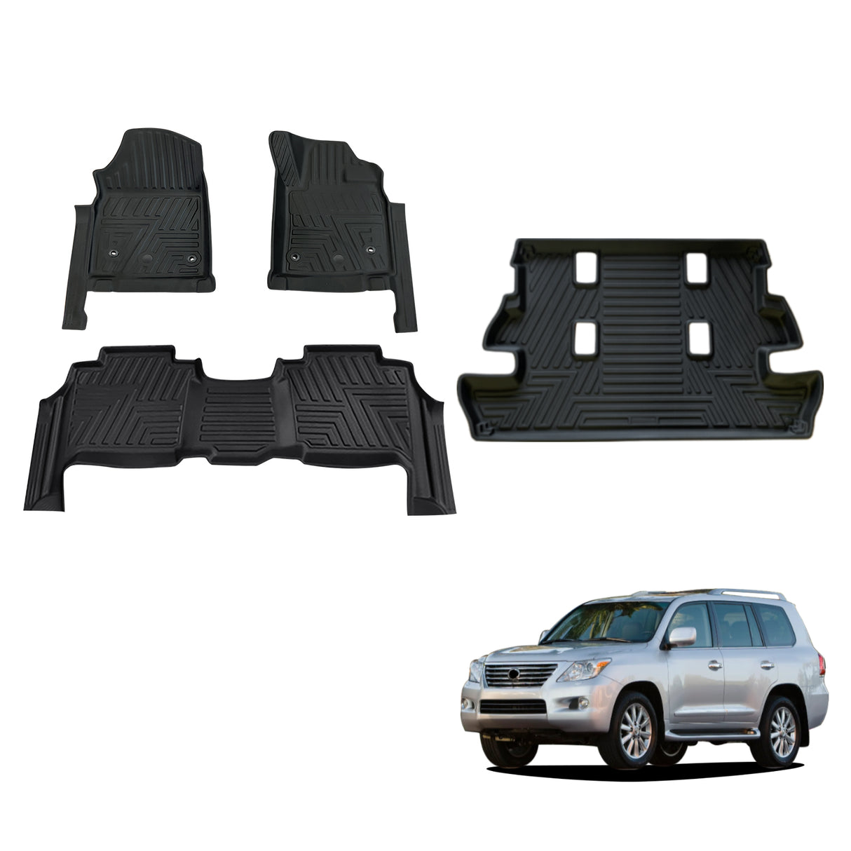 5D TPE Car Floor Mats for Lexus LX570 2008-2012