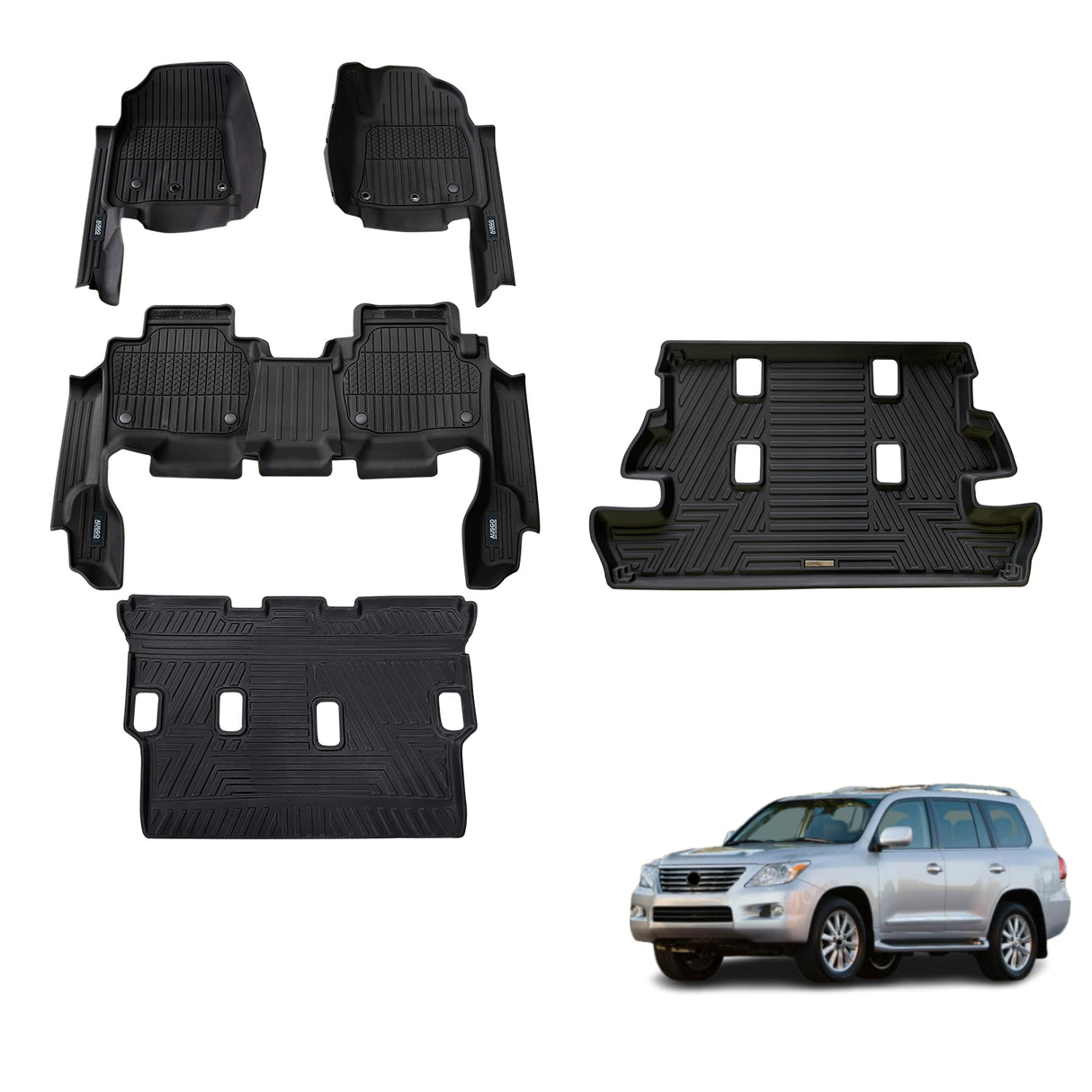 Injection 7D Car Floor Mats for Lexus LX570 2008-2012