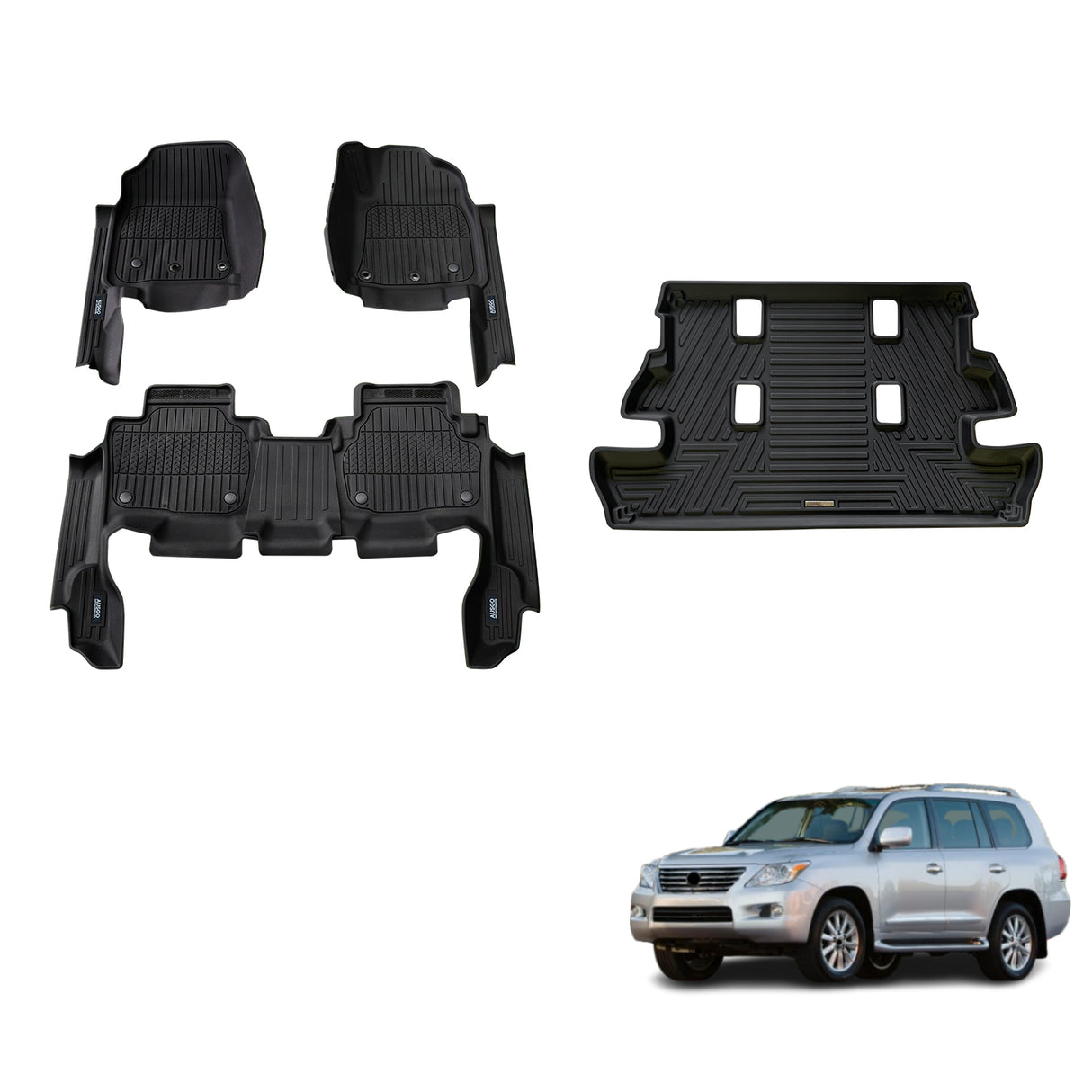 Injection 7D Car Floor Mats for Lexus LX570 2008-2012