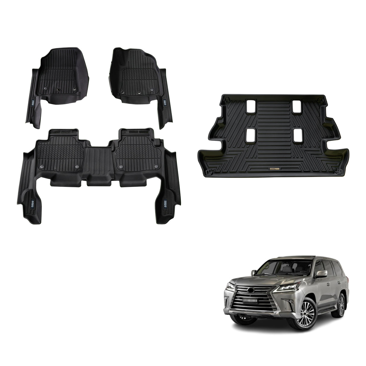 Injection 7D Car Floor Mats for Lexus LX570 2013-2021