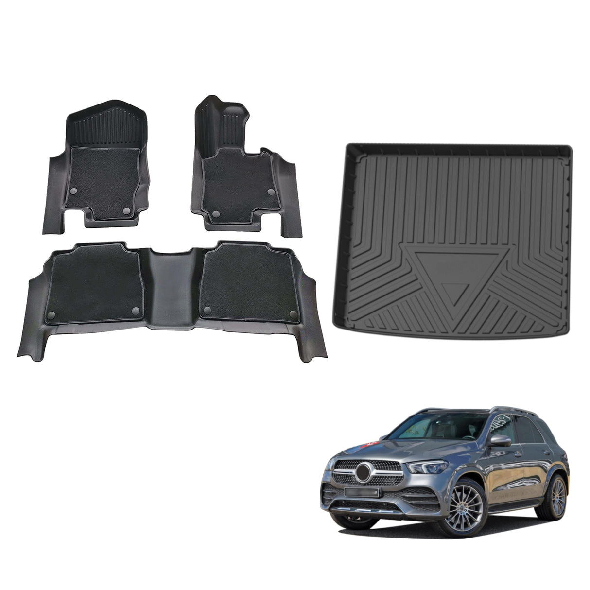 5D Double-Layer Car Floor Mats for Mercedes-Benz GLE-Class V167 2019-Onwards