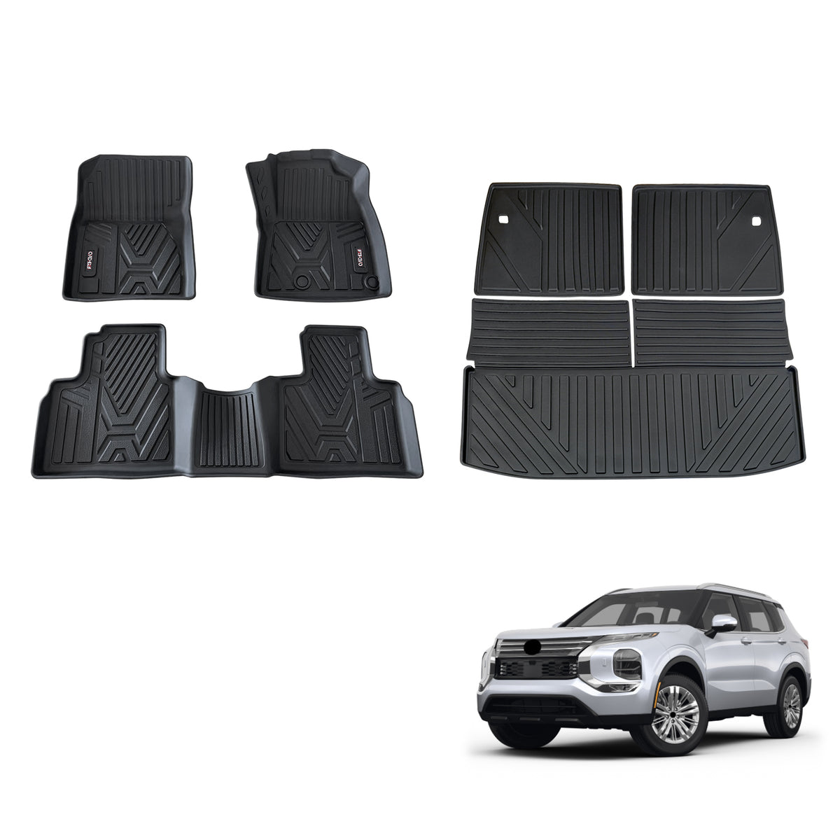 3D Car Floor Mats for Mitsubishi Outlander 2021-Onwards