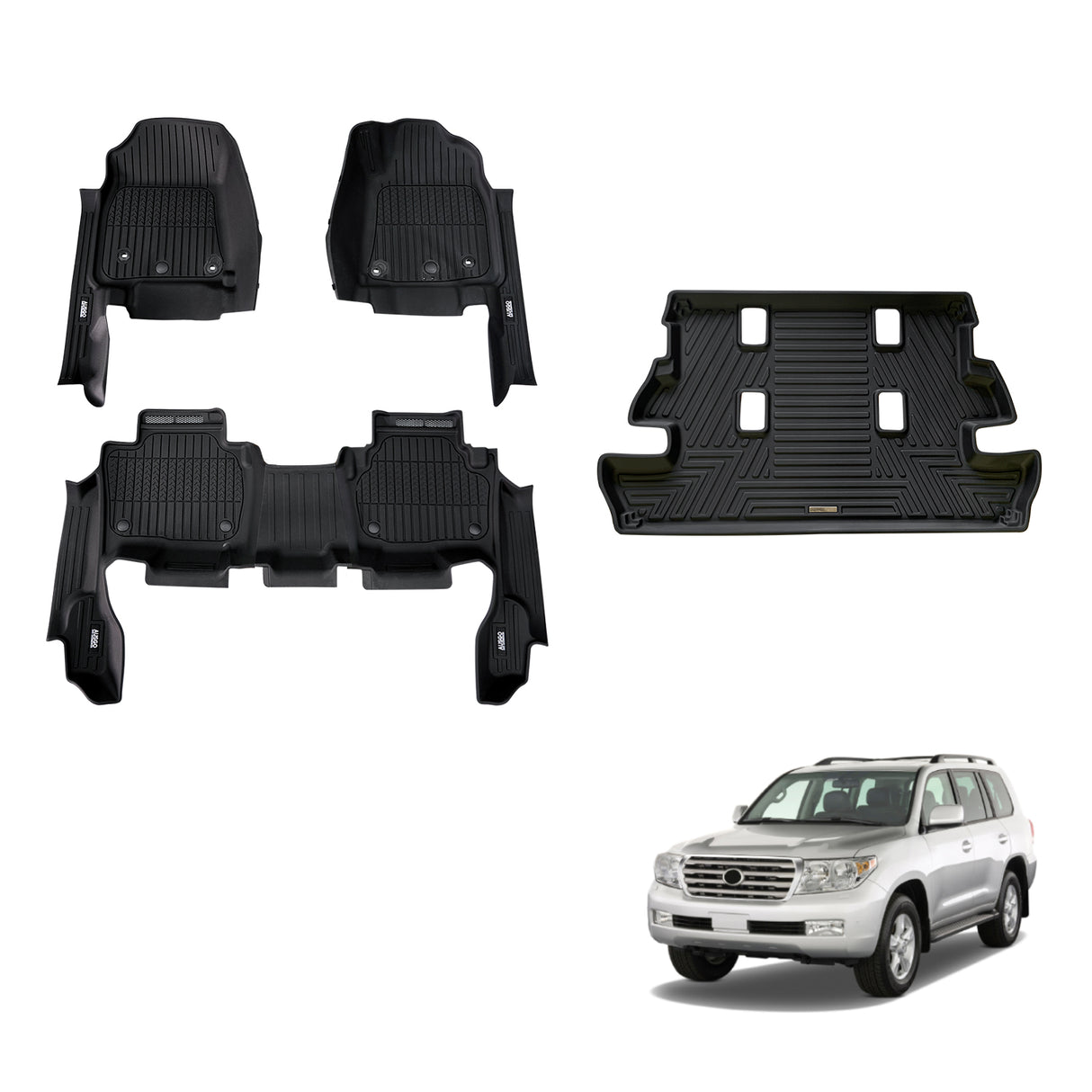 Injection 7D Car Floor Mats for Toyota Land Cruiser 200 2007-2012