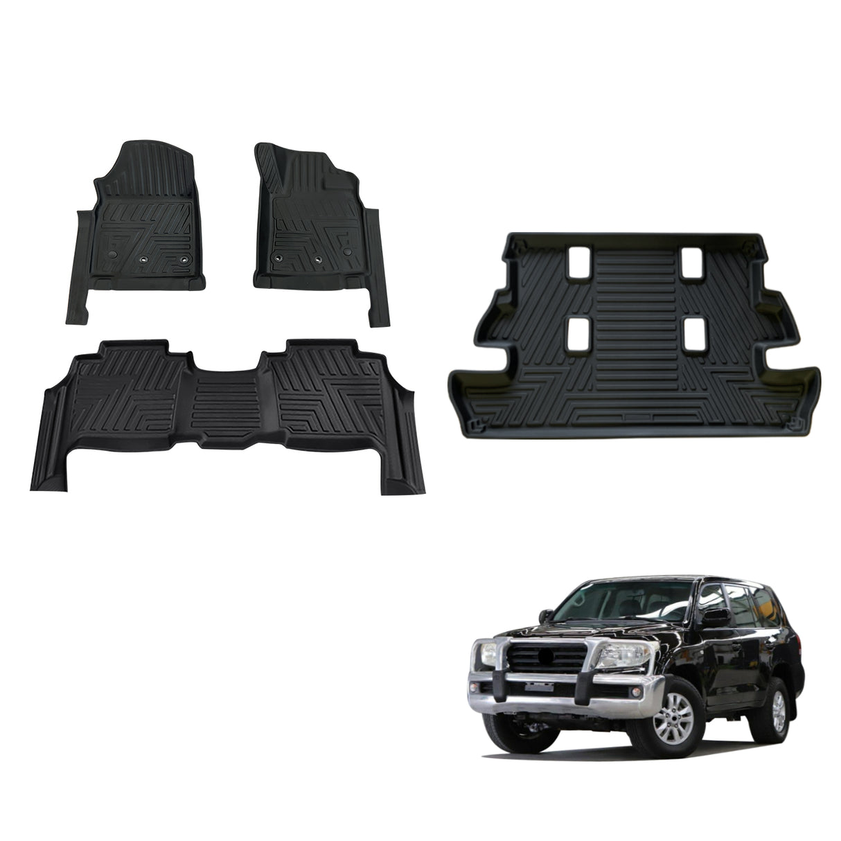 5D TPE Car Floor Mats for Toyota Land Cruiser 200 2007-2012