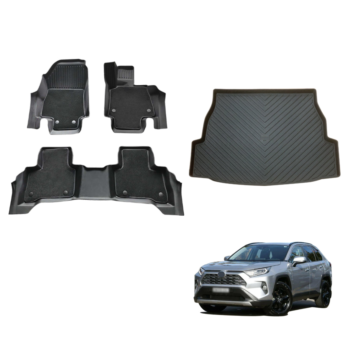 5D Double-Layer Car Floor Mats for Toyota RAV4 2019-Onwards