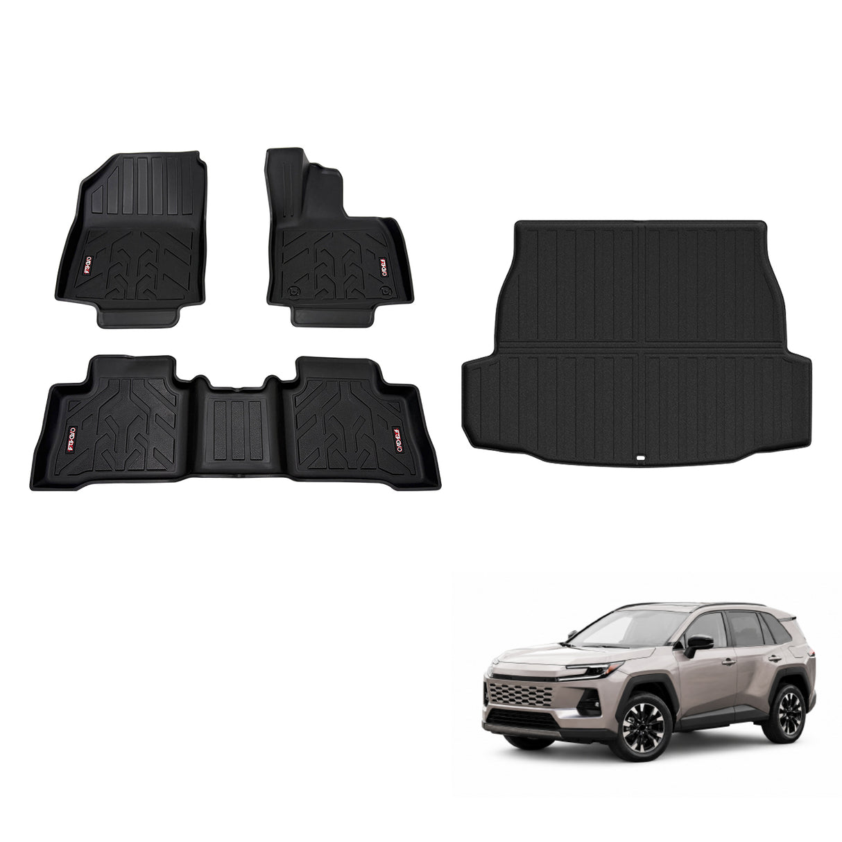 3D Car Floor Mats for Toyota RAV4 2026-Onwards