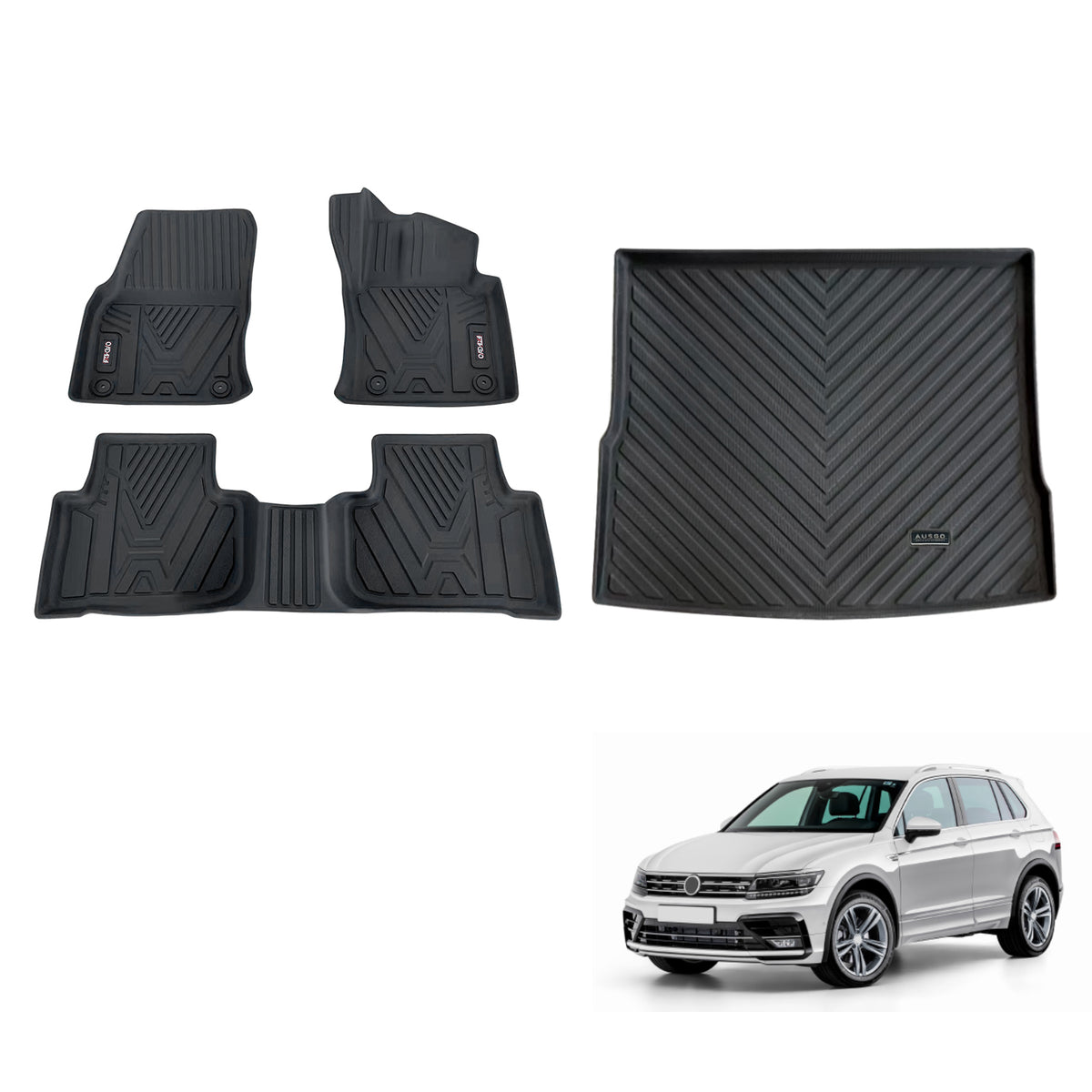 Pre-order 3D Car Floor Mats for Volkswagen Tiguan 2016-2025