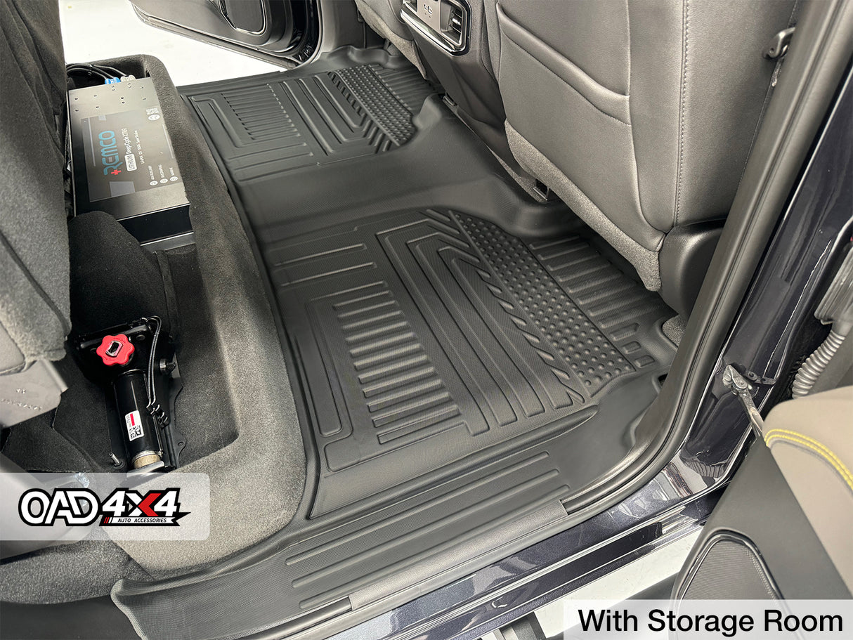 5D TPE Car Floor Mats for Chevrolet Silverado 1500 T1 Series 2020-Onwards