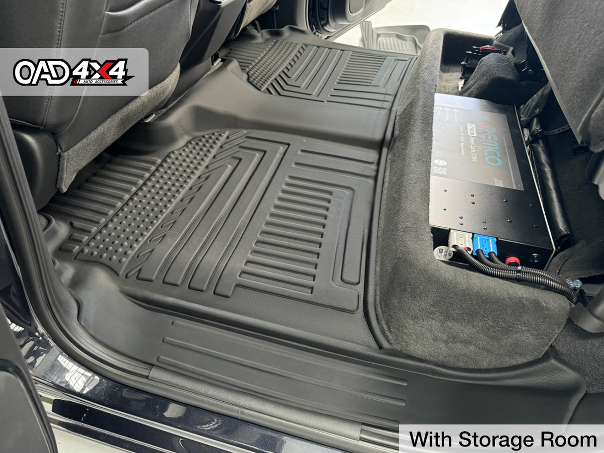 5D TPE Car Floor Mats for Chevrolet Silverado 1500 T1 Series 2020-Onwards