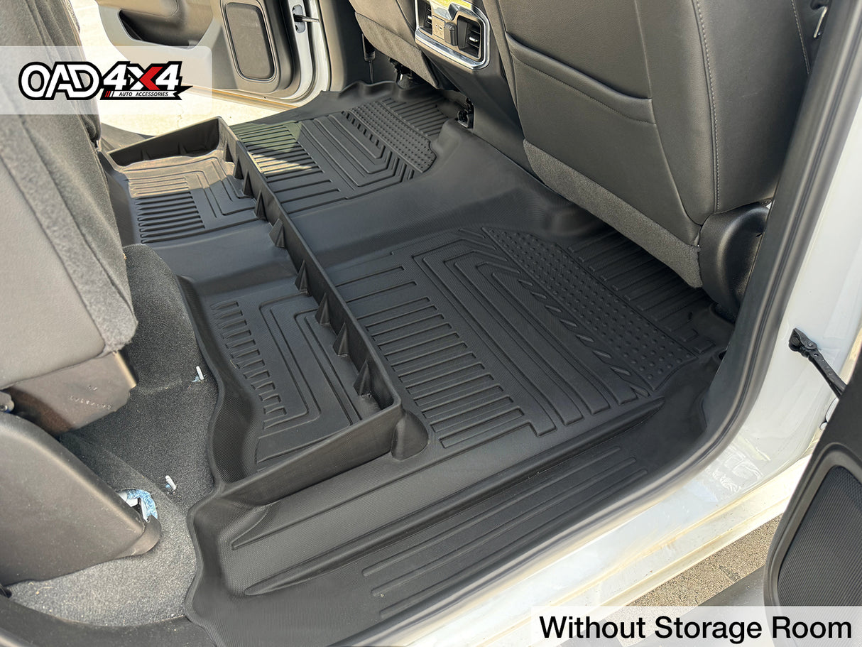 5D TPE Car Floor Mats for Chevrolet Silverado 1500 T1 Series 2020-Onwards