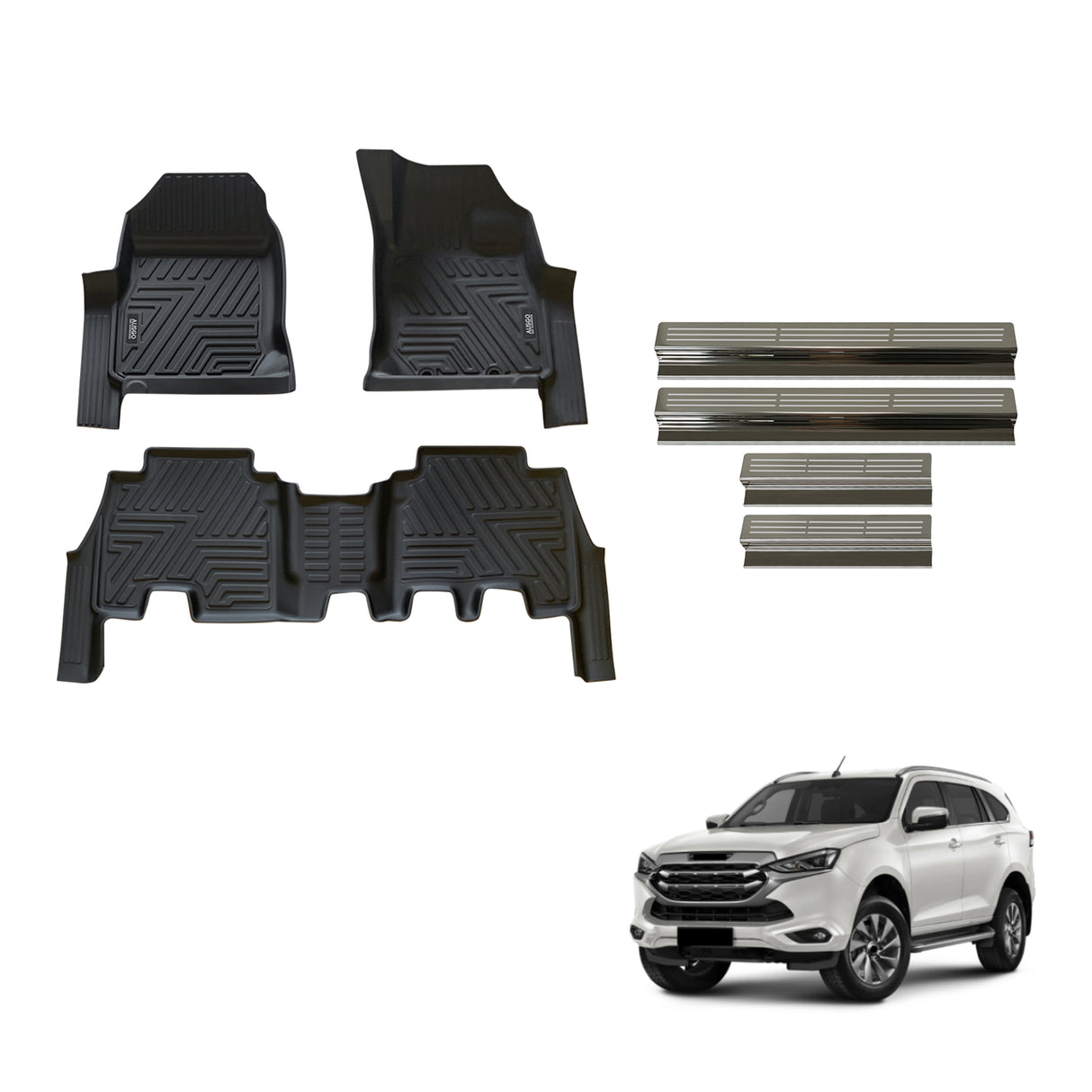Floor Mats & Door Sill Protector for ISUZU MU-X 2021-Onwards