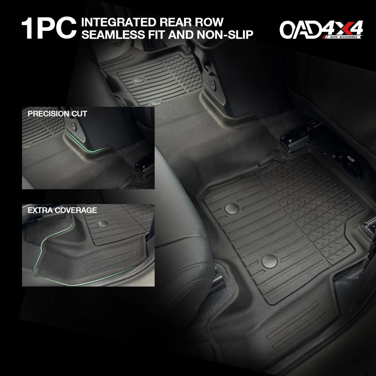 Injection 7D TPE Car Floor Mats for Ford Everest Next-Gen 2022-Onwards