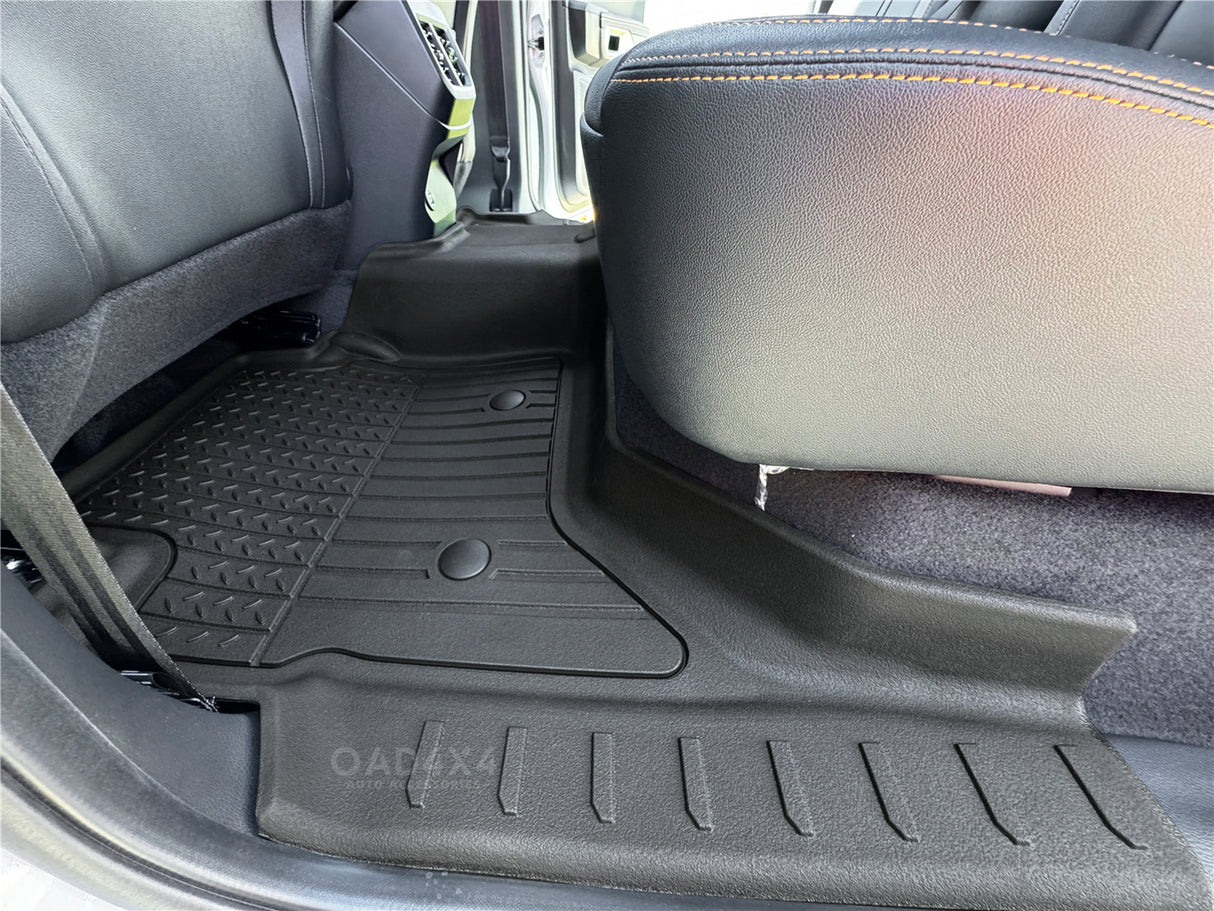 Injection 7D Car Floor Mats for Ford Ranger Dual Cab Next-Gen 2022-Onwards