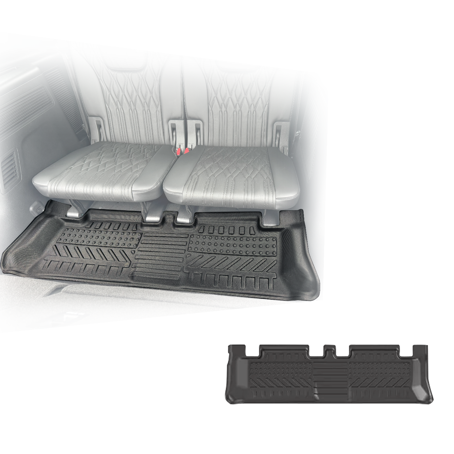 Third Row Car Floor Mats for GWM Tank 500 Tank500 2024-Onwards