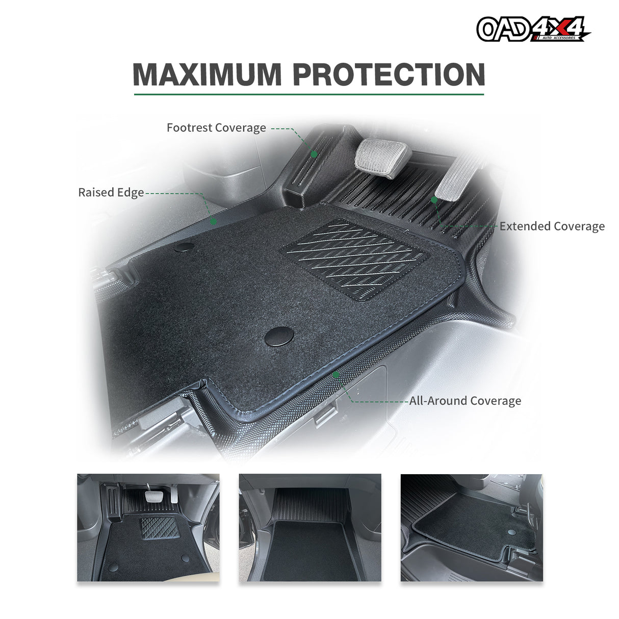 5D Double-Layer Car Floor Mats for Hyundai Staria 2021-Onwards