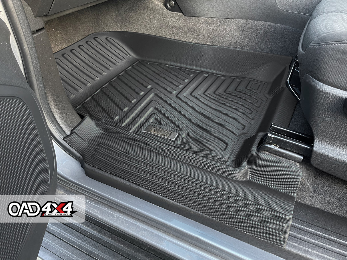 5D TPE Car Floor Mats for ISUZU D-MAX Dual Cab 2012-2020