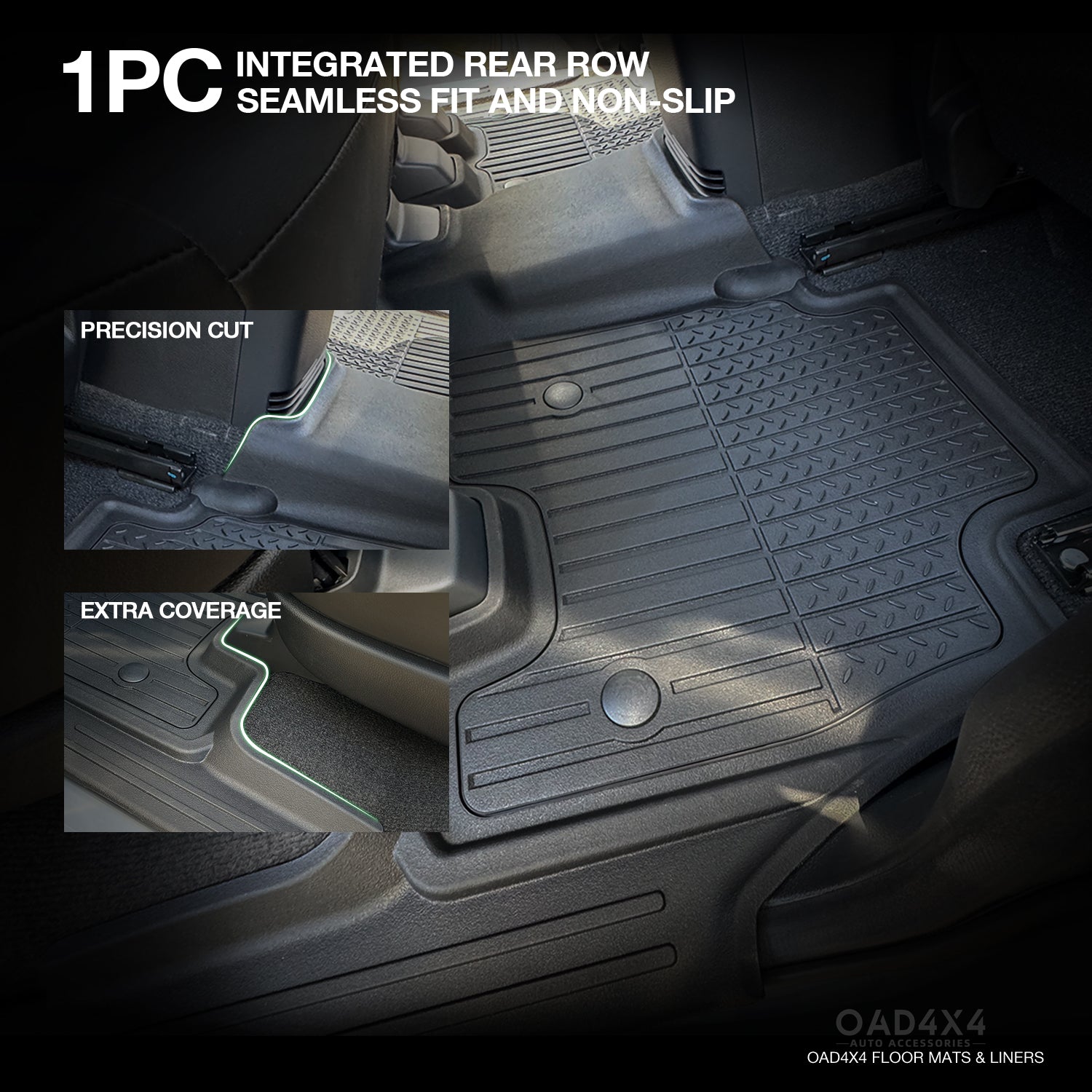 Injection 7D TPE Car Floor Mats for ISUZU MU-X MUX 2021-Onwards