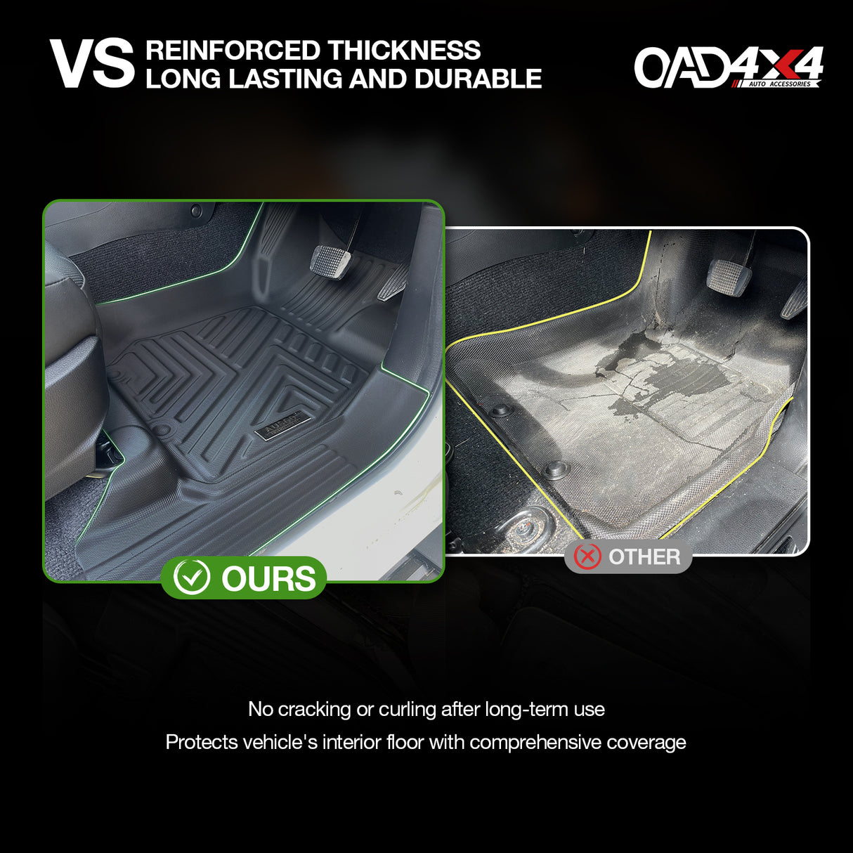 5D TPE Car Floor Mats for ISUZU MU-X MUX 2021-Onwards