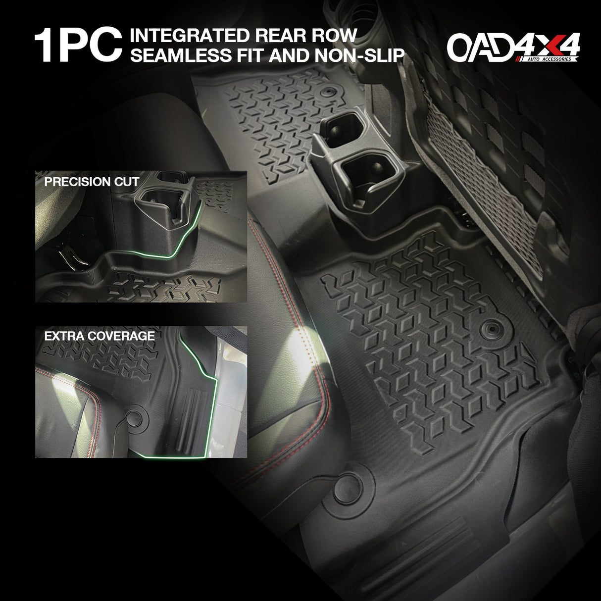 5D TPE Car Floor Mats for Jeep Gladiator 2020-Onwards